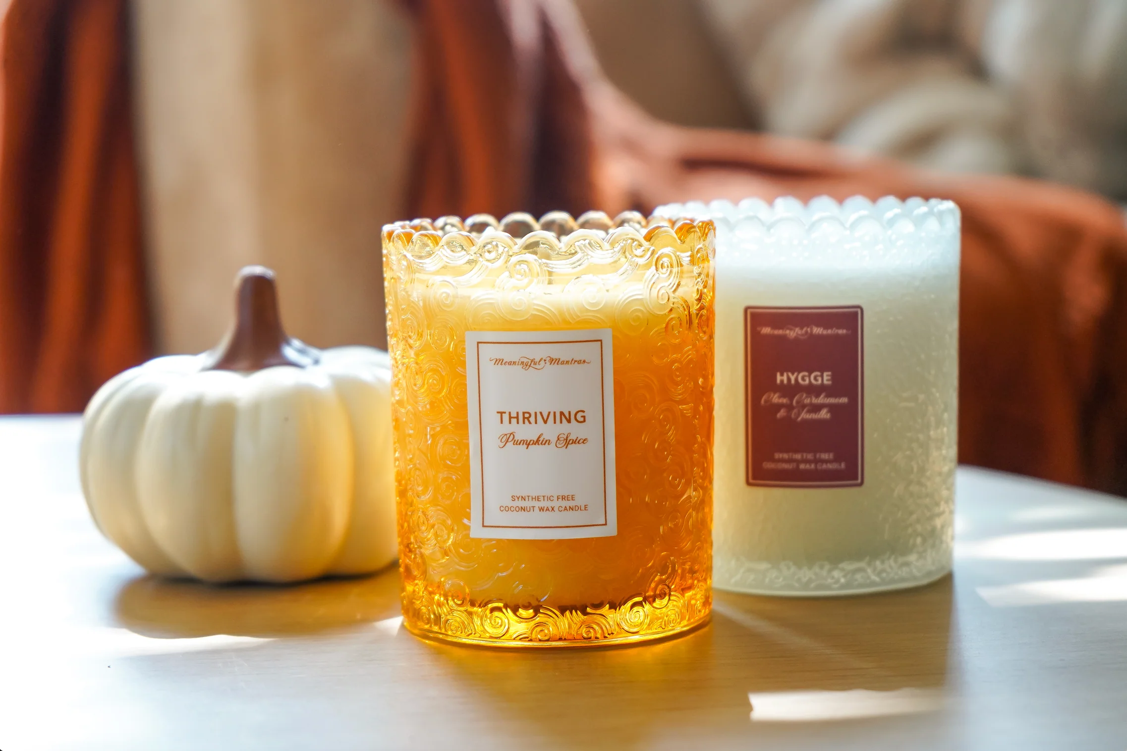 Pumpkin Spice Natural Candle 8oz Kaia Collection - Image 3