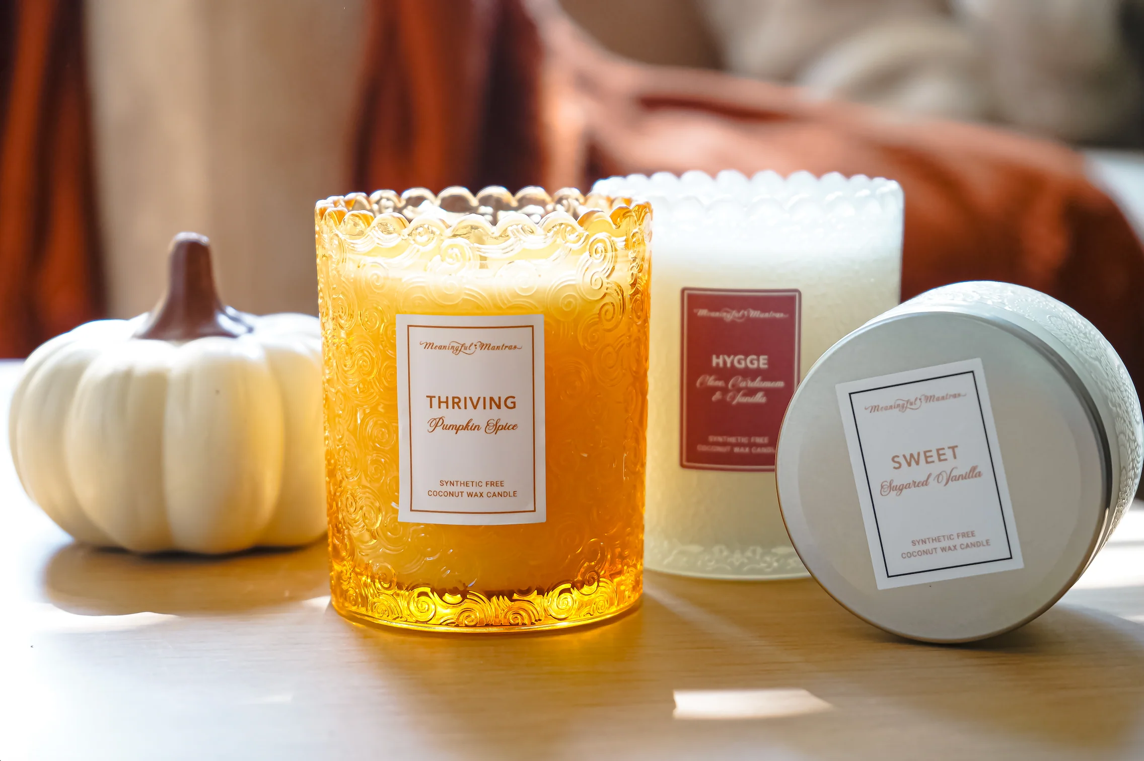 Pumpkin Spice Natural Candle 8oz Kaia Collection - Image 5