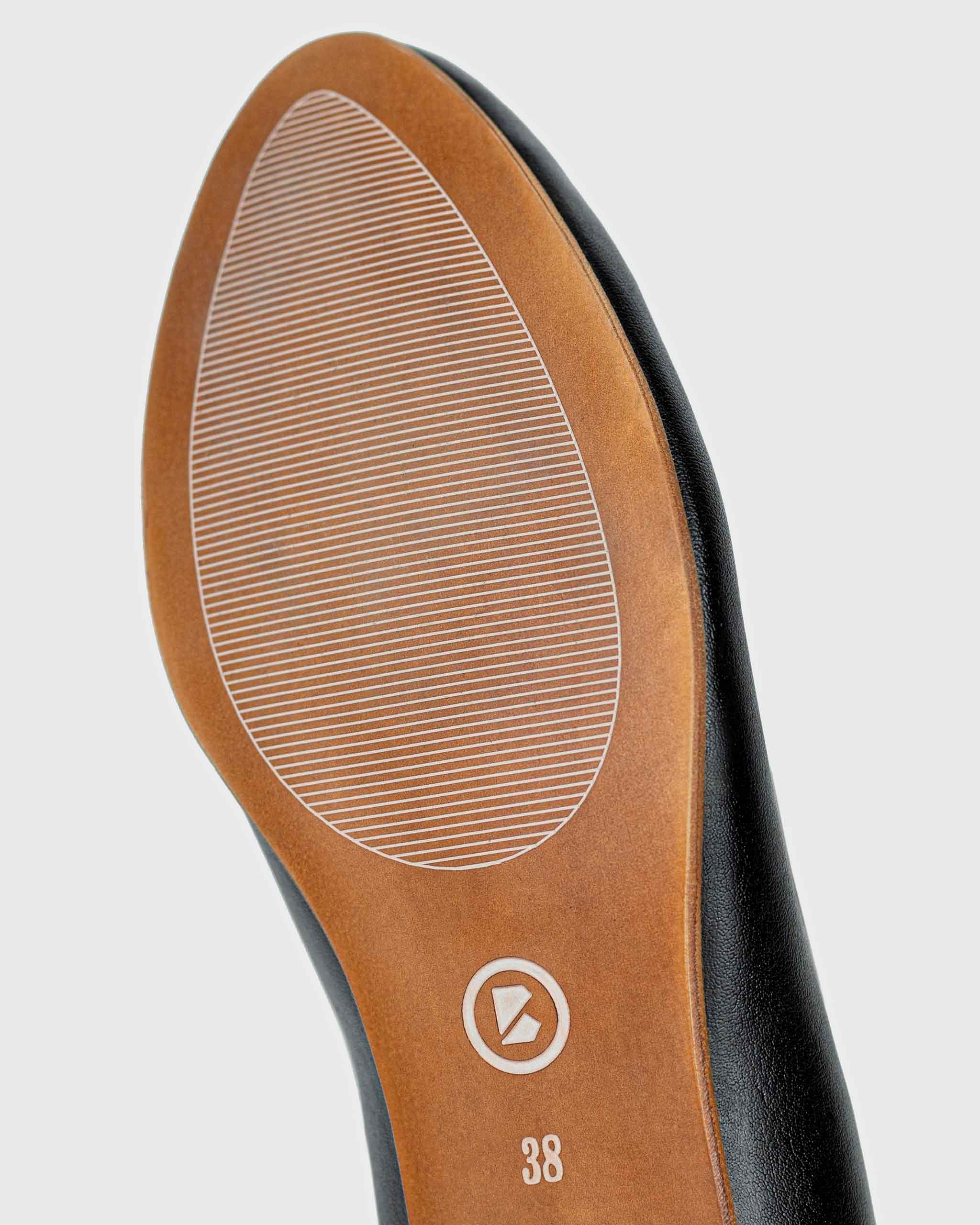 Pumps Black Nopal ballerinas made of cactus leather - Image 3