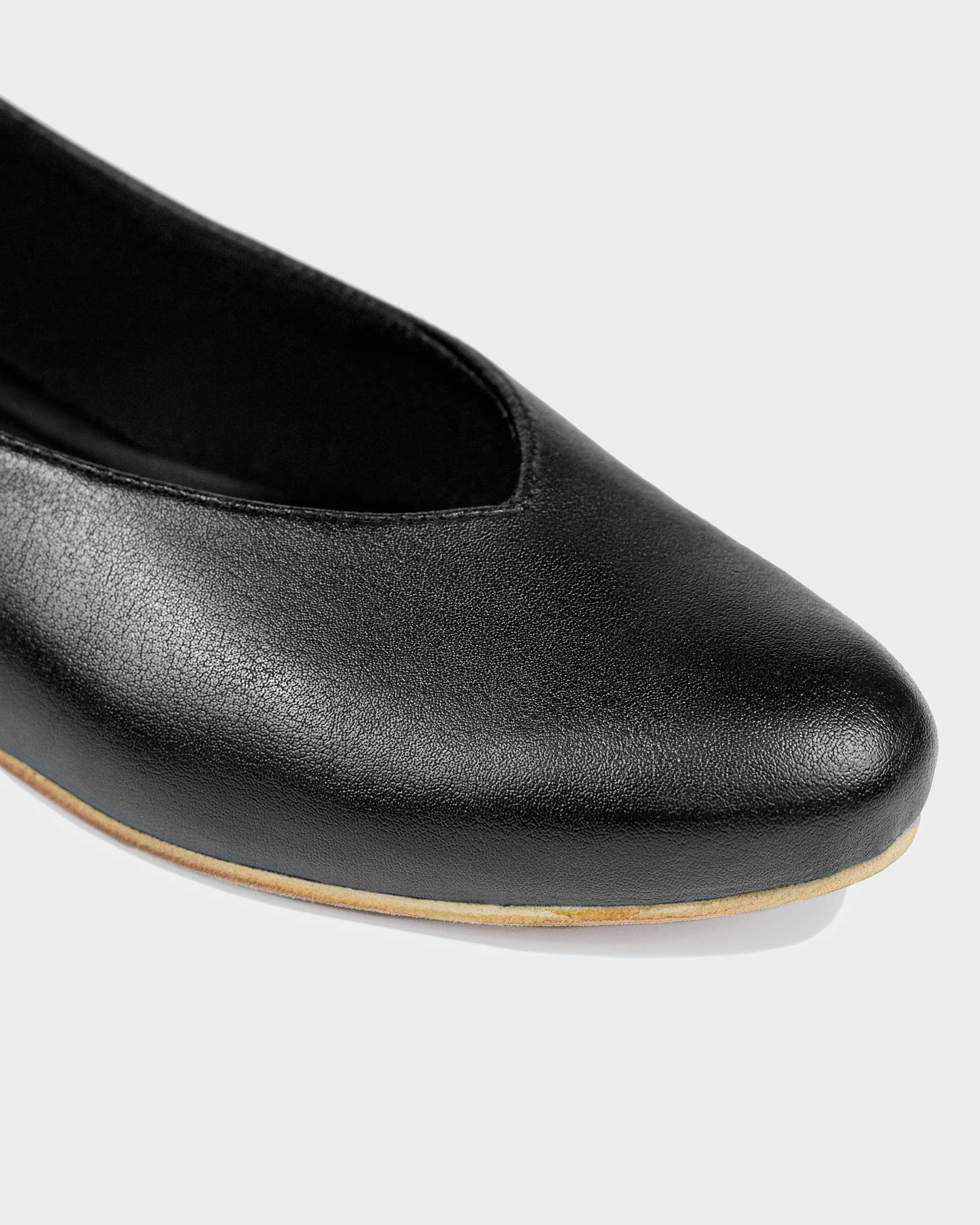 Pumps Black Nopal ballerinas made of cactus leather - Image 5