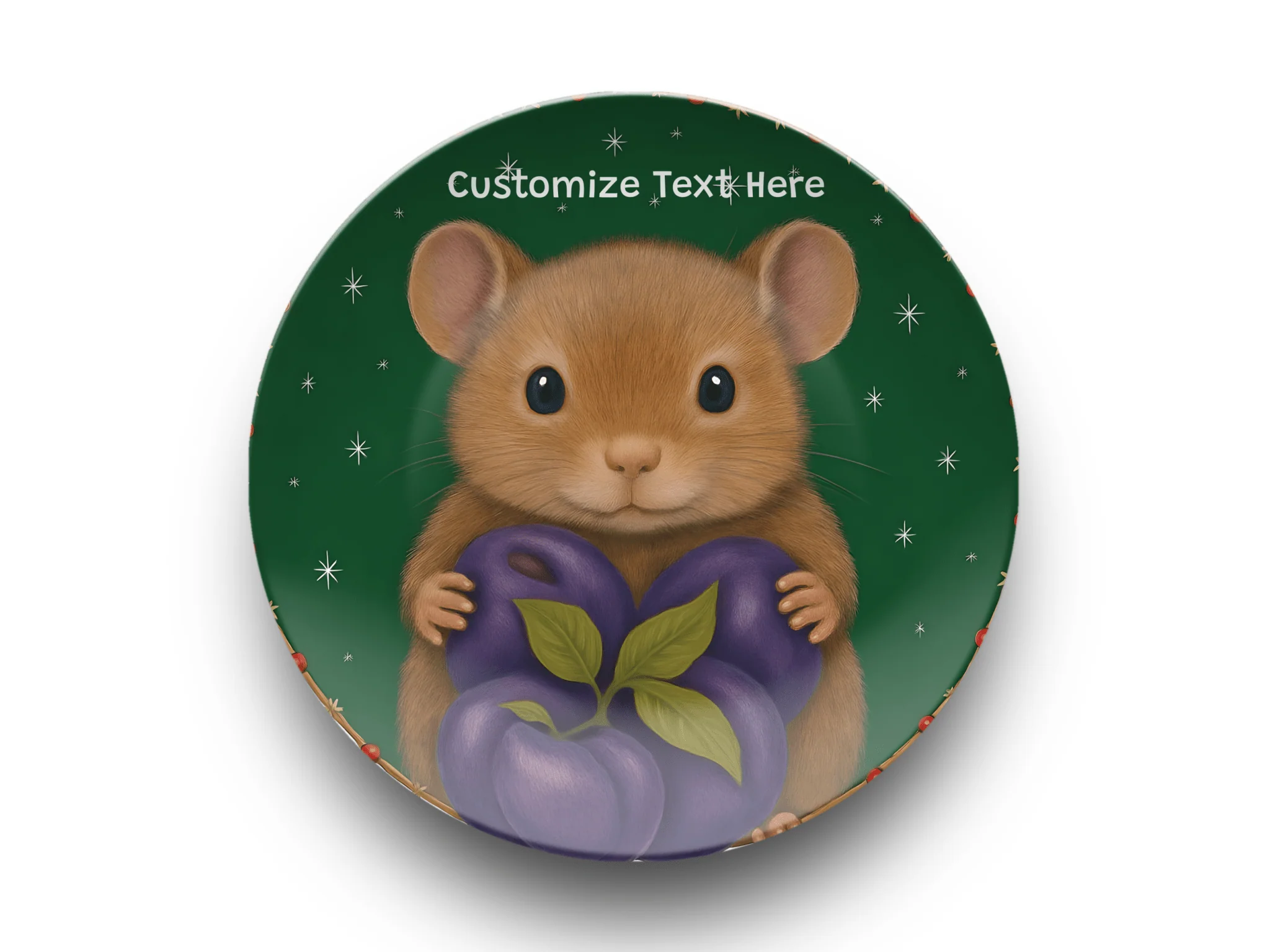 Purple Plum Whimsical Mouse - Image 3