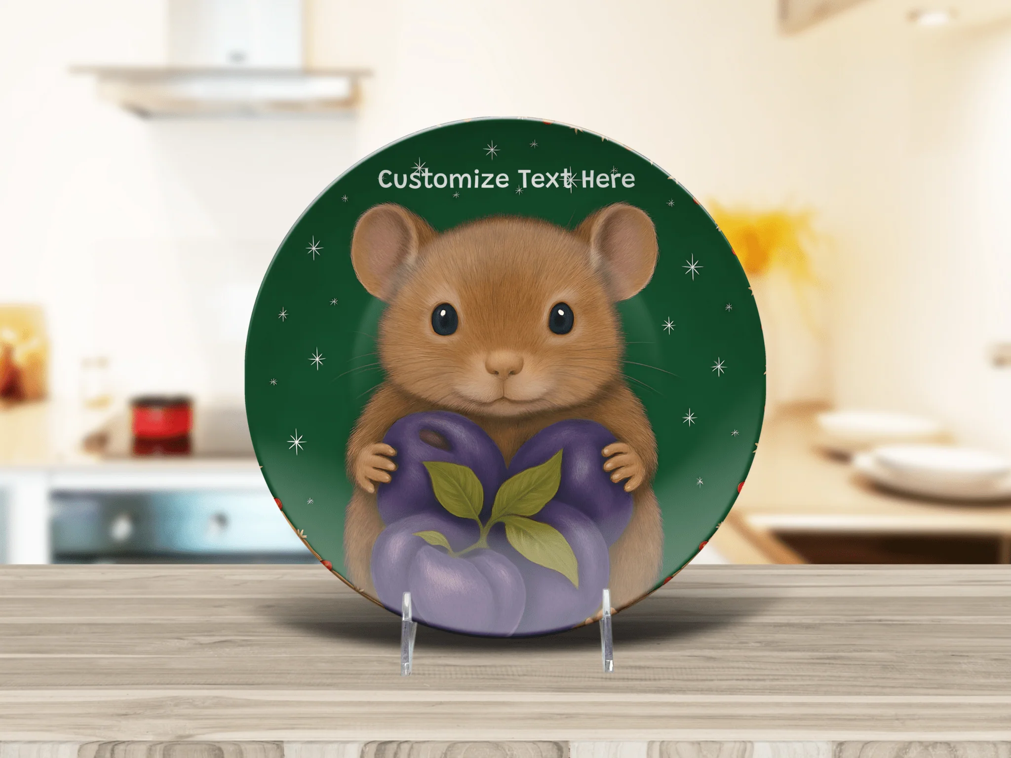 Purple Plum Whimsical Mouse - Image 4