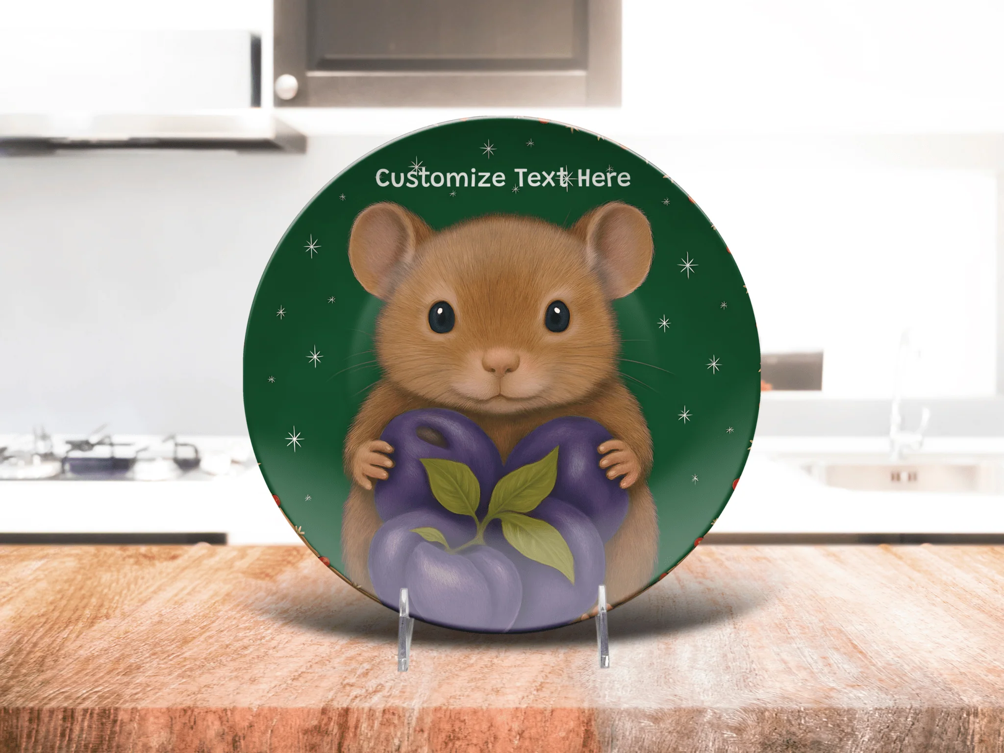 Purple Plum Whimsical Mouse - Image 5