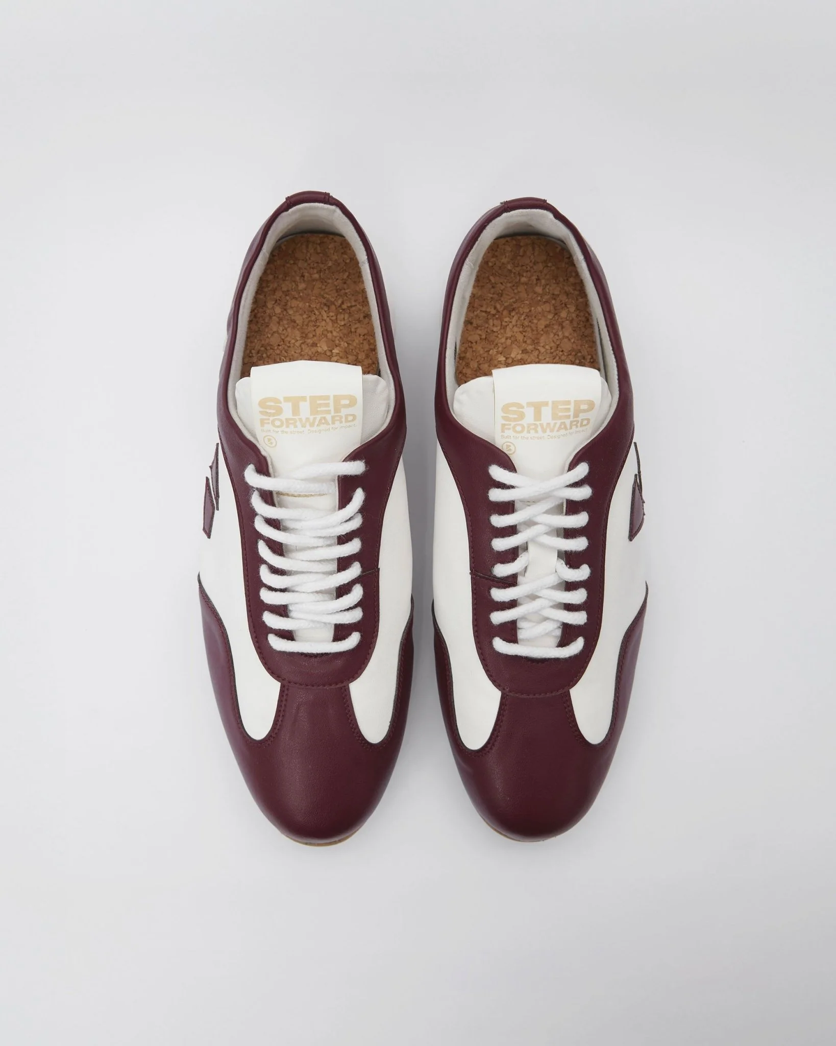 Racer Sneakers Burgundy White - Image 3