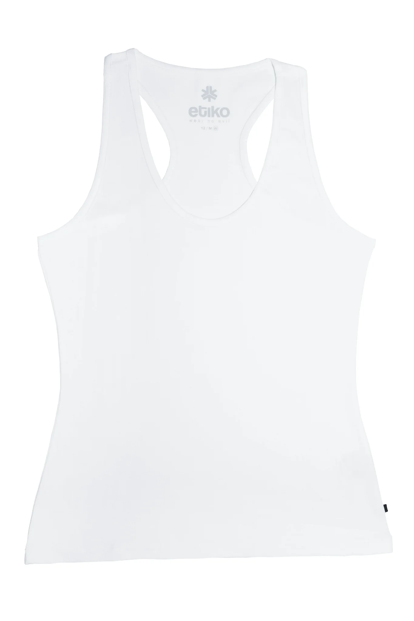 Racerback Singlet, Women's White - Image 3