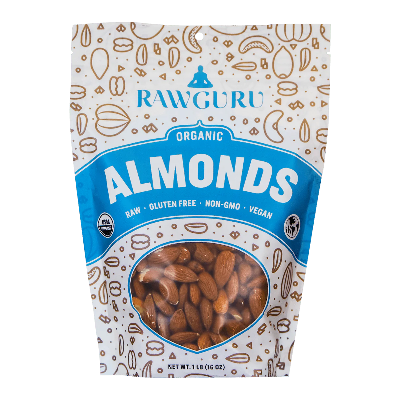 Raw Organic Almonds | 16 oz