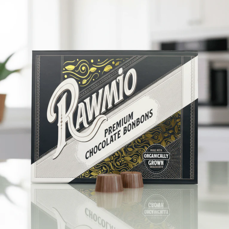 Rawmio 70% Dark Chocolate Bonbons, 12 Bonbons - Image 3