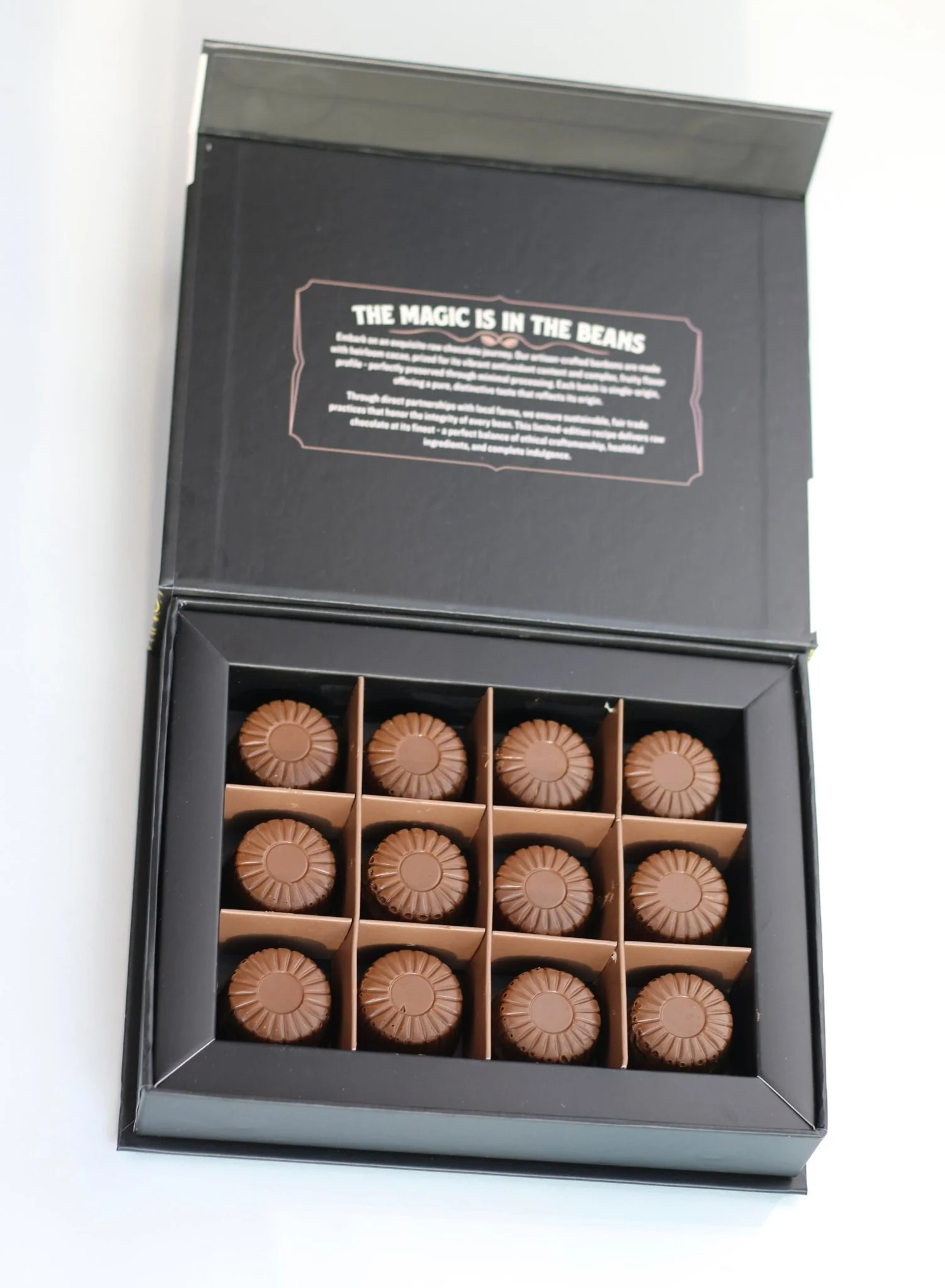 Rawmio 70% Dark Chocolate Bonbons, 12 Bonbons - Image 5