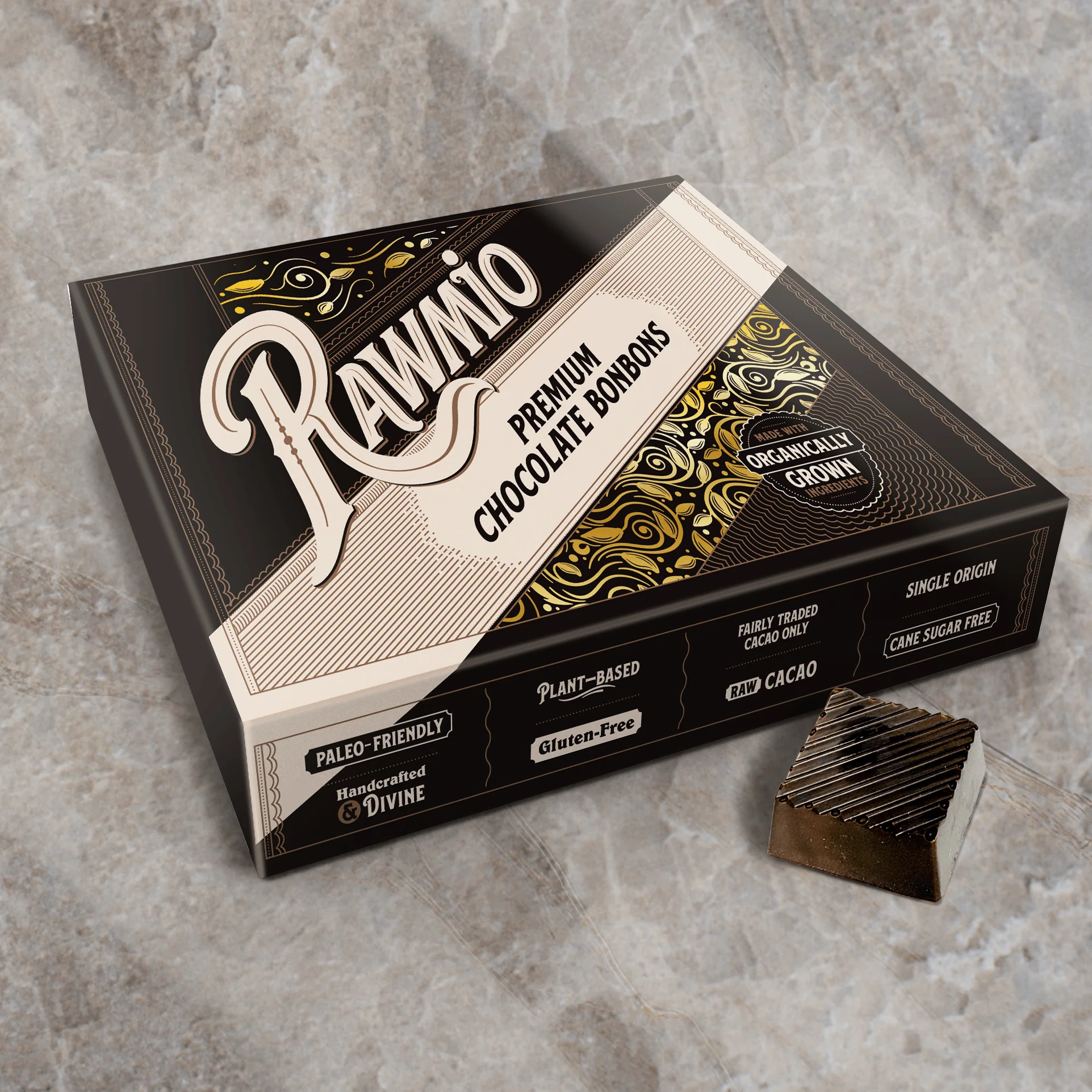 Rawmio 70% Dark Chocolate Bonbons, 24 Bonbons - Image 3