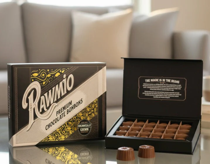 Rawmio 70% Dark Chocolate Bonbons, 24 Bonbons - Image 6