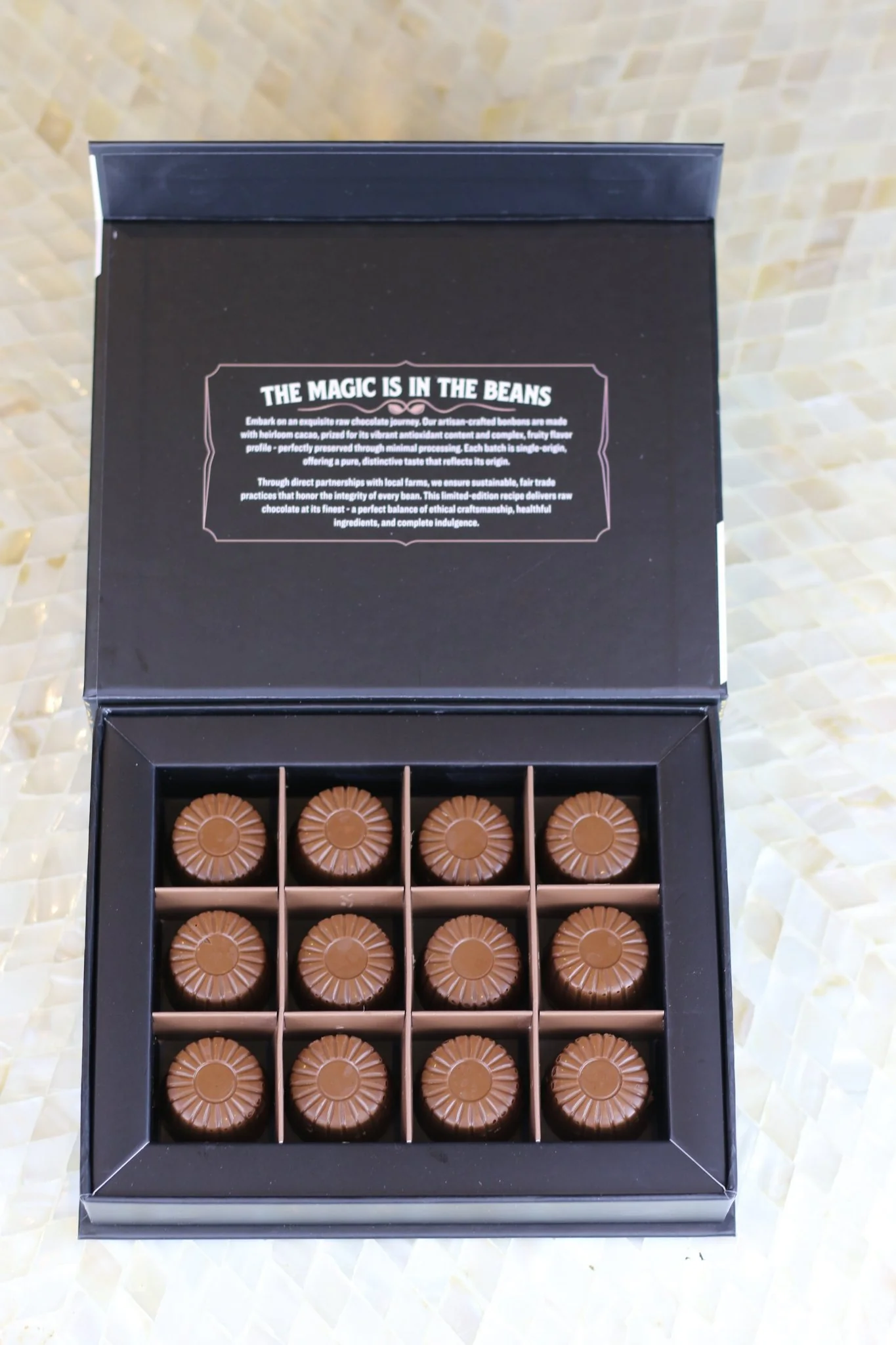 Rawmio Coconut Milk Chocolate Bonbons, 12 Bonbons - Image 7