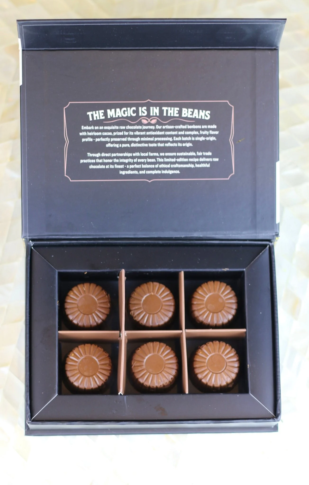 Rawmio Coconut Milk Chocolate Bonbons, 6 Bonbons - Image 3