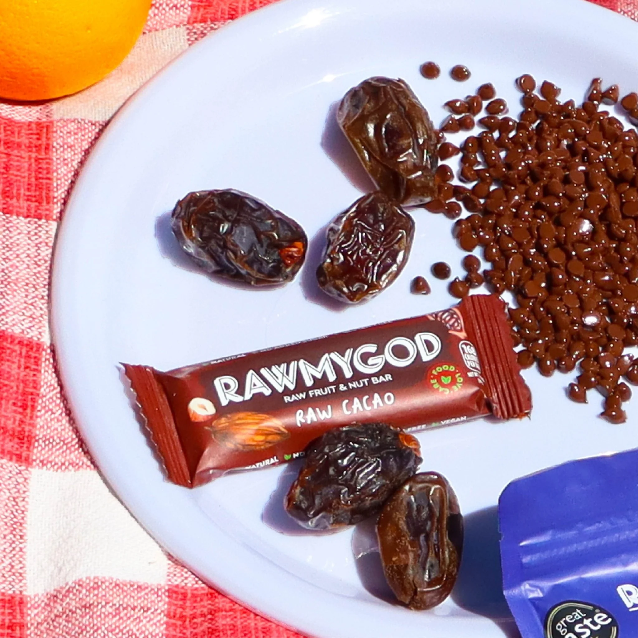 RAWMYGOD Cacao Raw Fruit & Nut Bar, Box of 16 - Image 3
