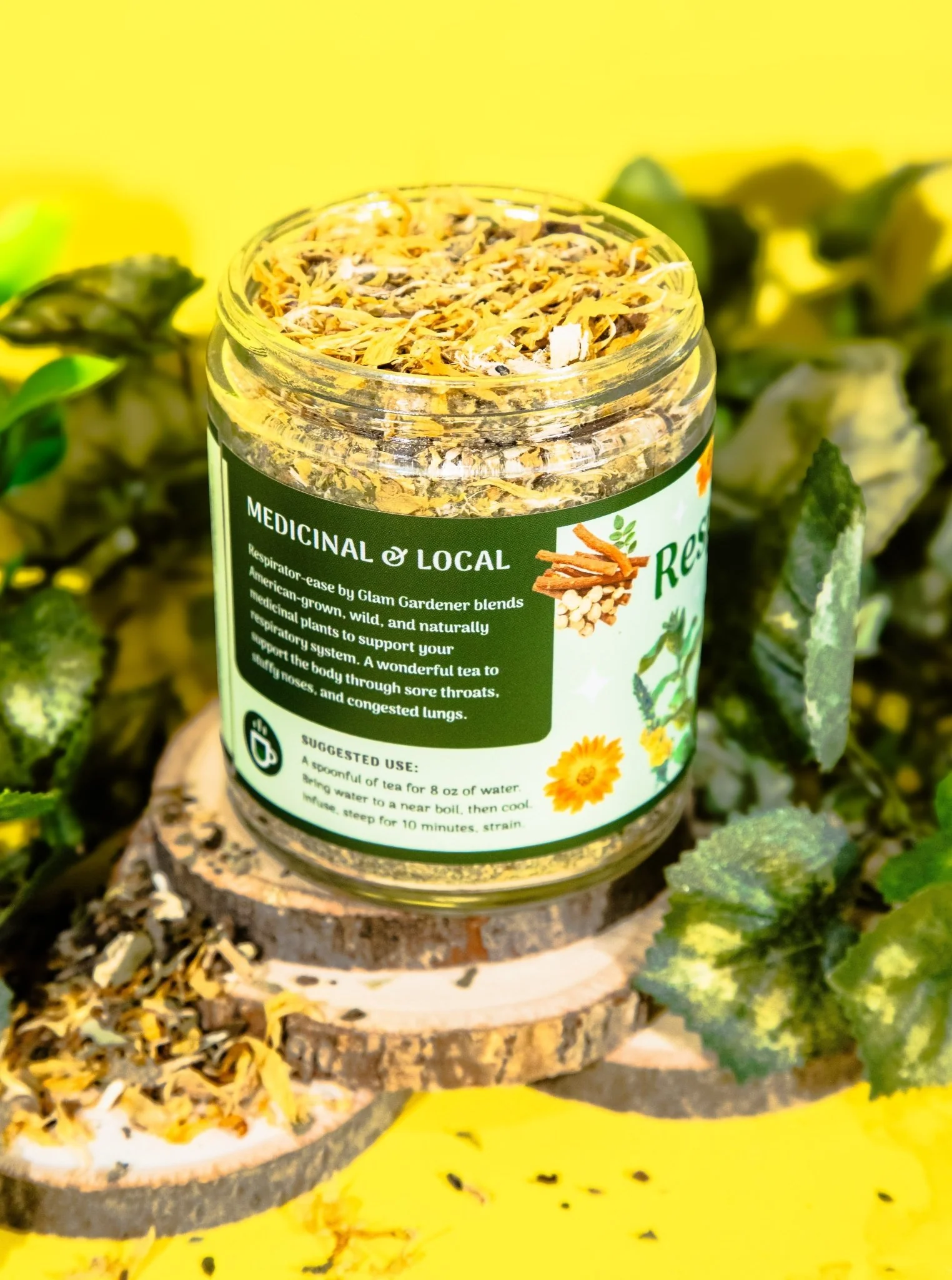 RESPIRATOR-EASE • Loose leaf herbal tea for Respiratory support with American-grown & organic Mullein, Licorice root, Anise Hyssop, Slippery Elm and Calendula - Image 6