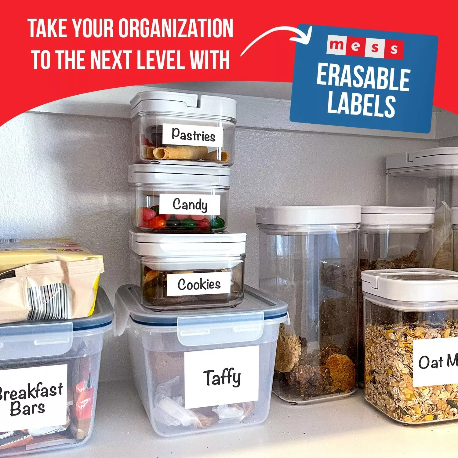 Reusable and Erasable Labels for Food Containers (48-Pack) 3x4" - Image 5