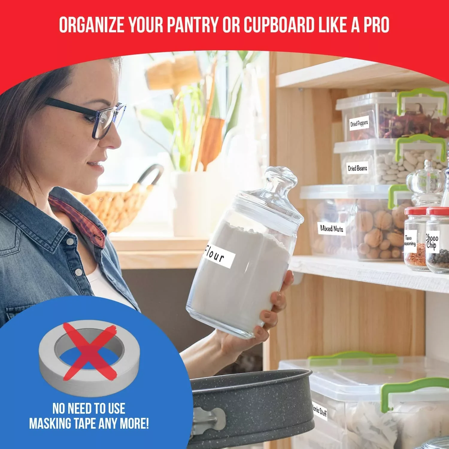 Reusable and Erasable Labels for Food Containers (96-Pack) - Image 6