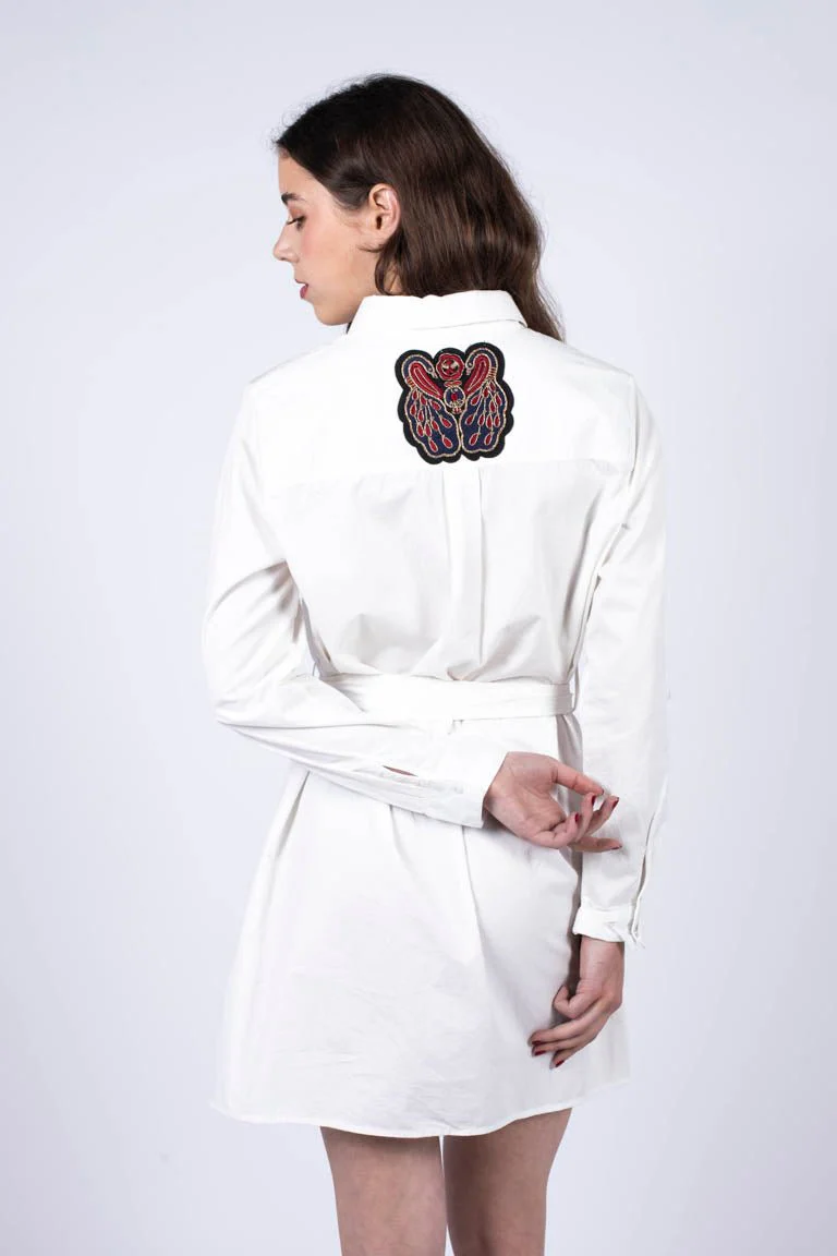 Robe Chemise Avika White - Image 3