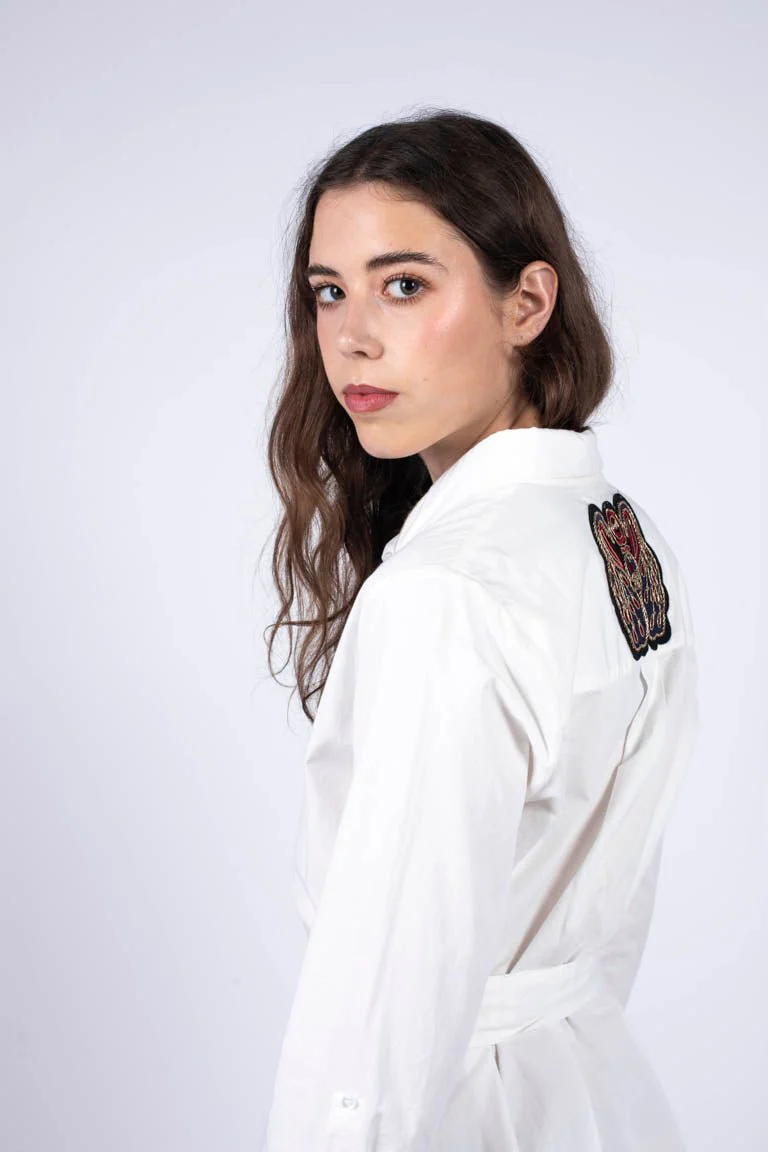 Robe Chemise Avika White - Image 4