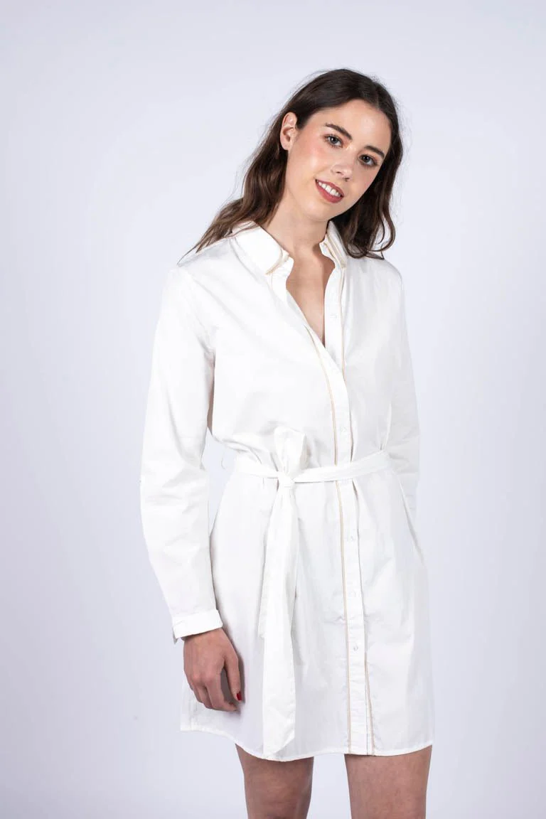 Robe Chemise Avika White - Image 5