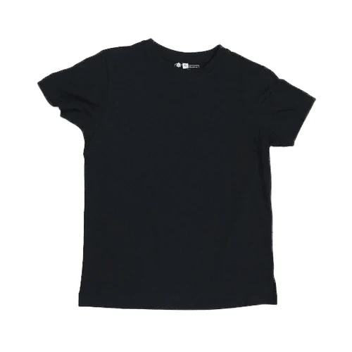 Round Neck T-Shirt, Kids Black - Image 3