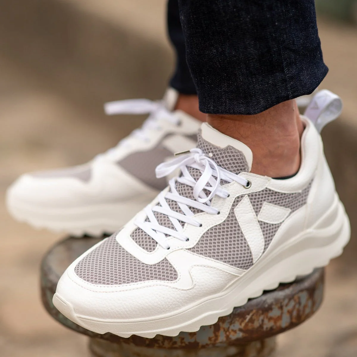 Lewis Running Sneaker – Biosourced & Recycled White - Image 6
