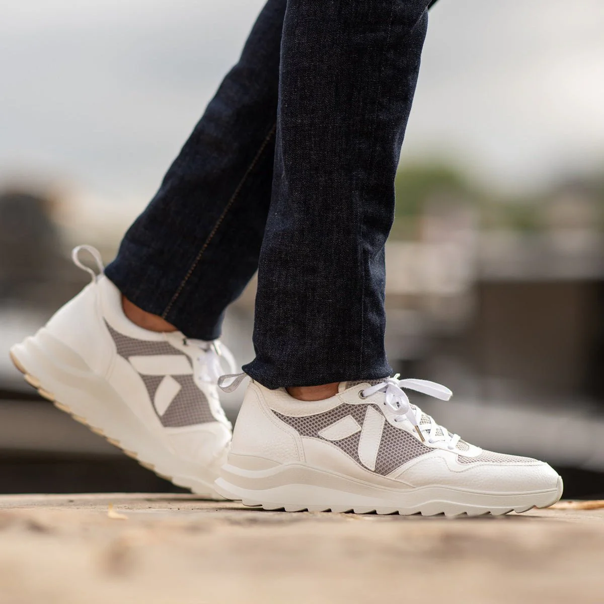 Lewis Running Sneaker – Biosourced & Recycled White - Image 9