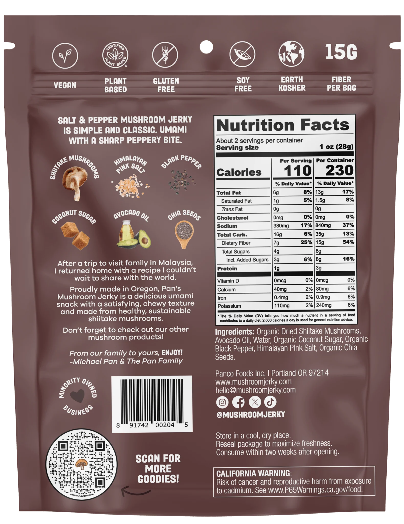 Salt & Pepper Mushroom Jerky - Image 7