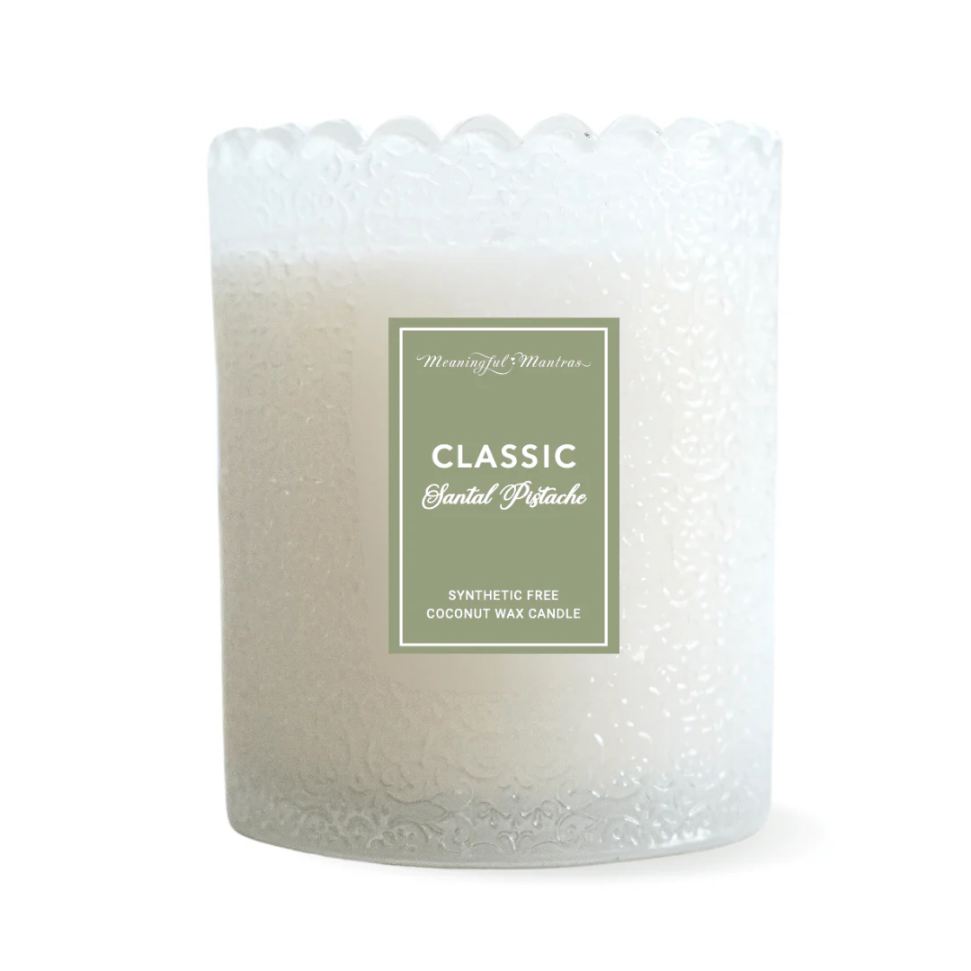 Santal Pistache Natural Candle 8oz Kaia Collection - Image 5