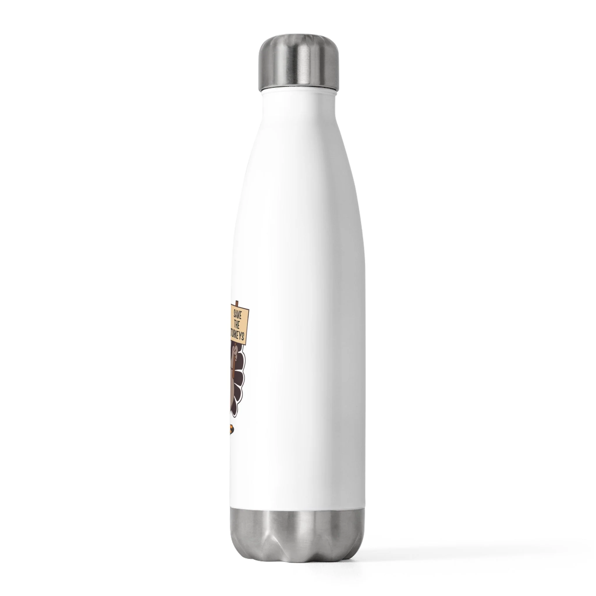 Save the Turkeys - 20oz Insulated Water Bottle - Image 2