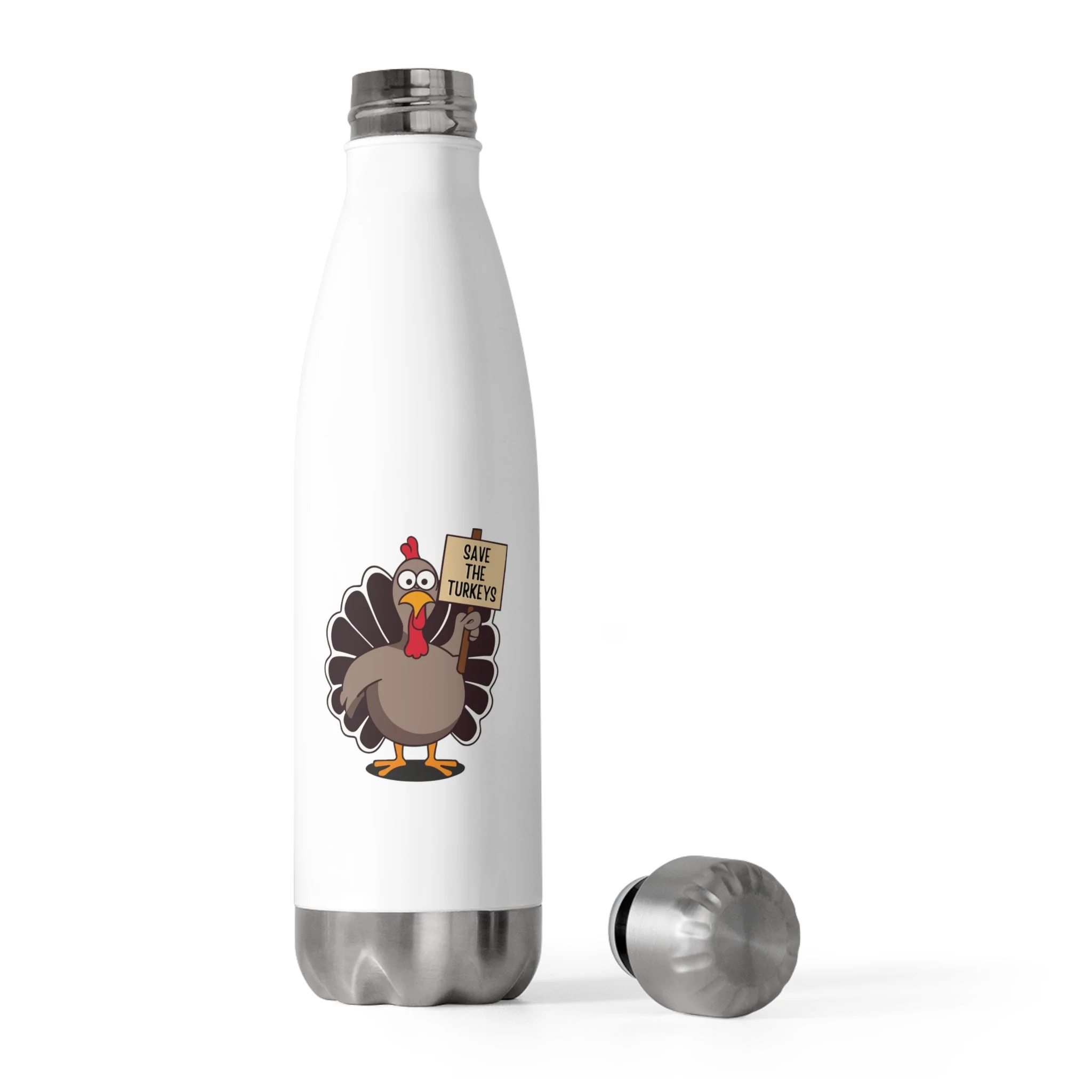 Save the Turkeys - 20oz Insulated Water Bottle - Image 5
