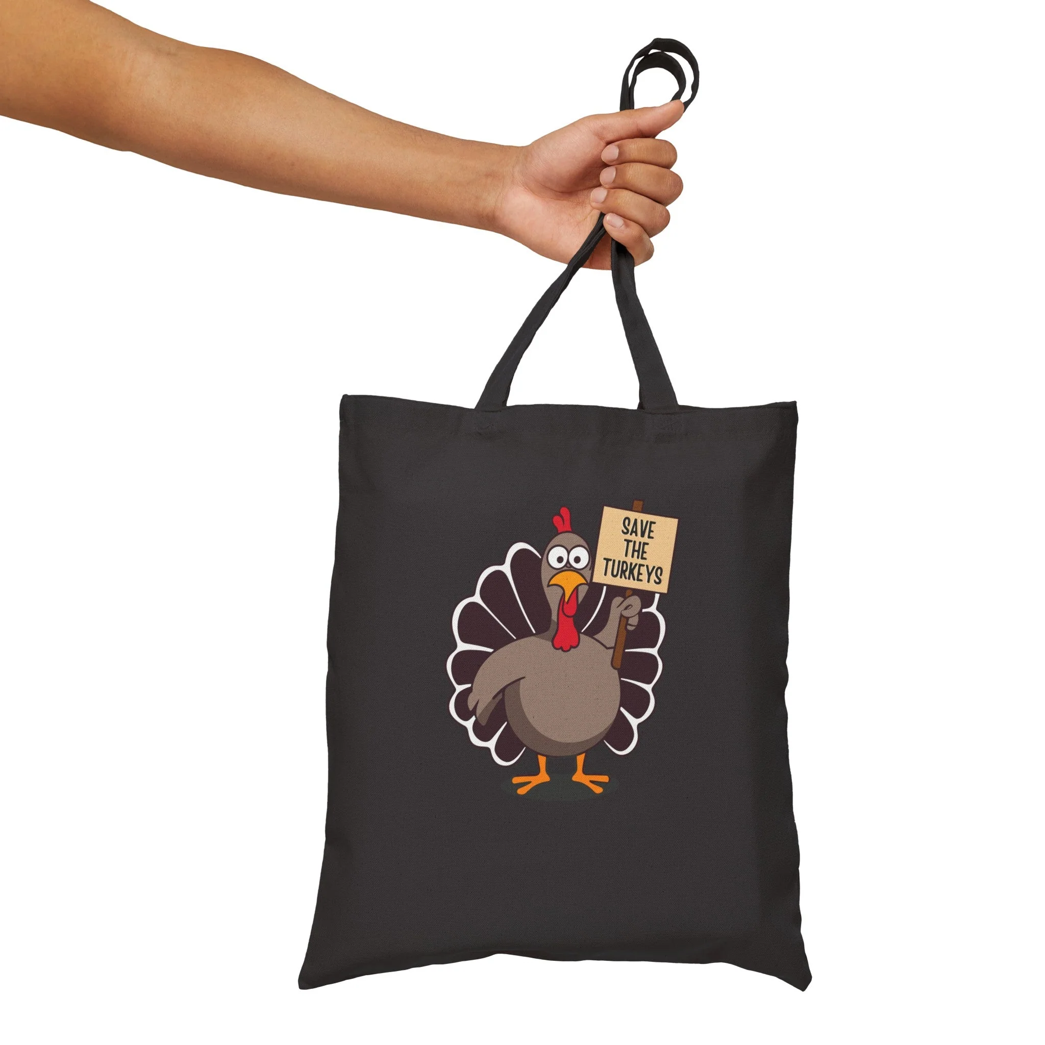 Save the Turkeys - Vegan Tote Bag - Image 9