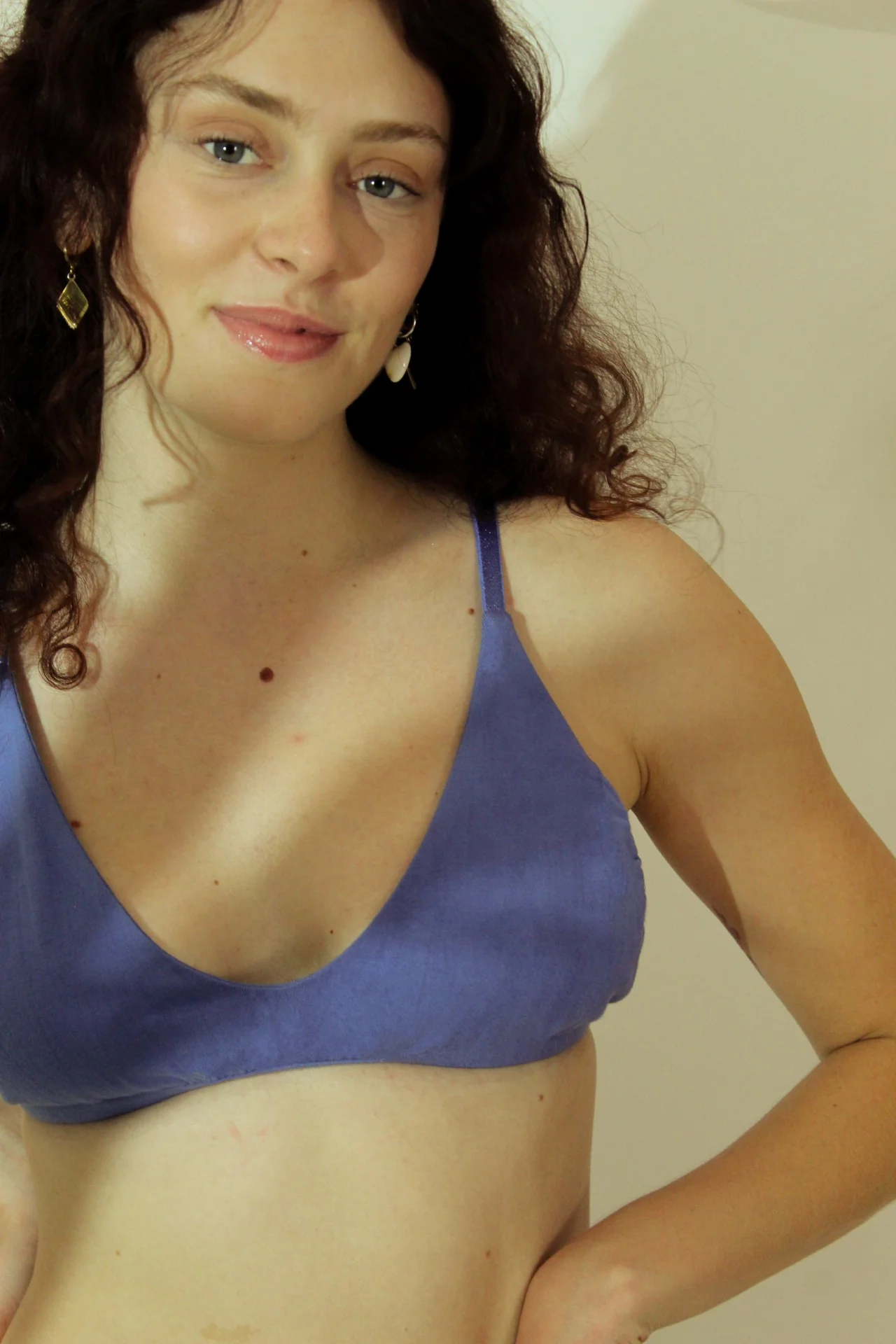 Shanta Bikini Bra & Brief Set - Indigo Flower Blend - Image 7