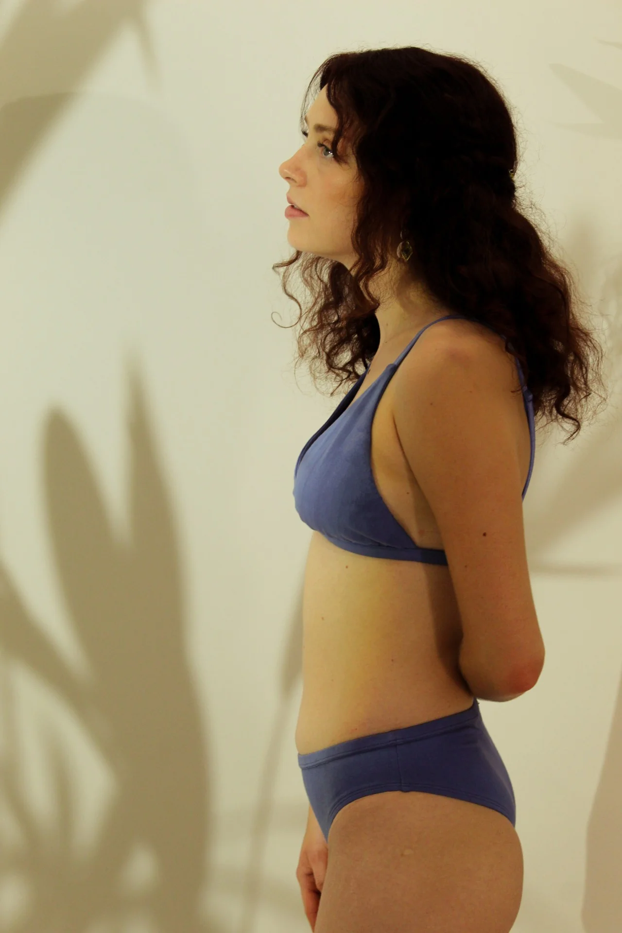 Shanta Bikini Bra & Brief Set - Indigo Flower Blend - Image 9