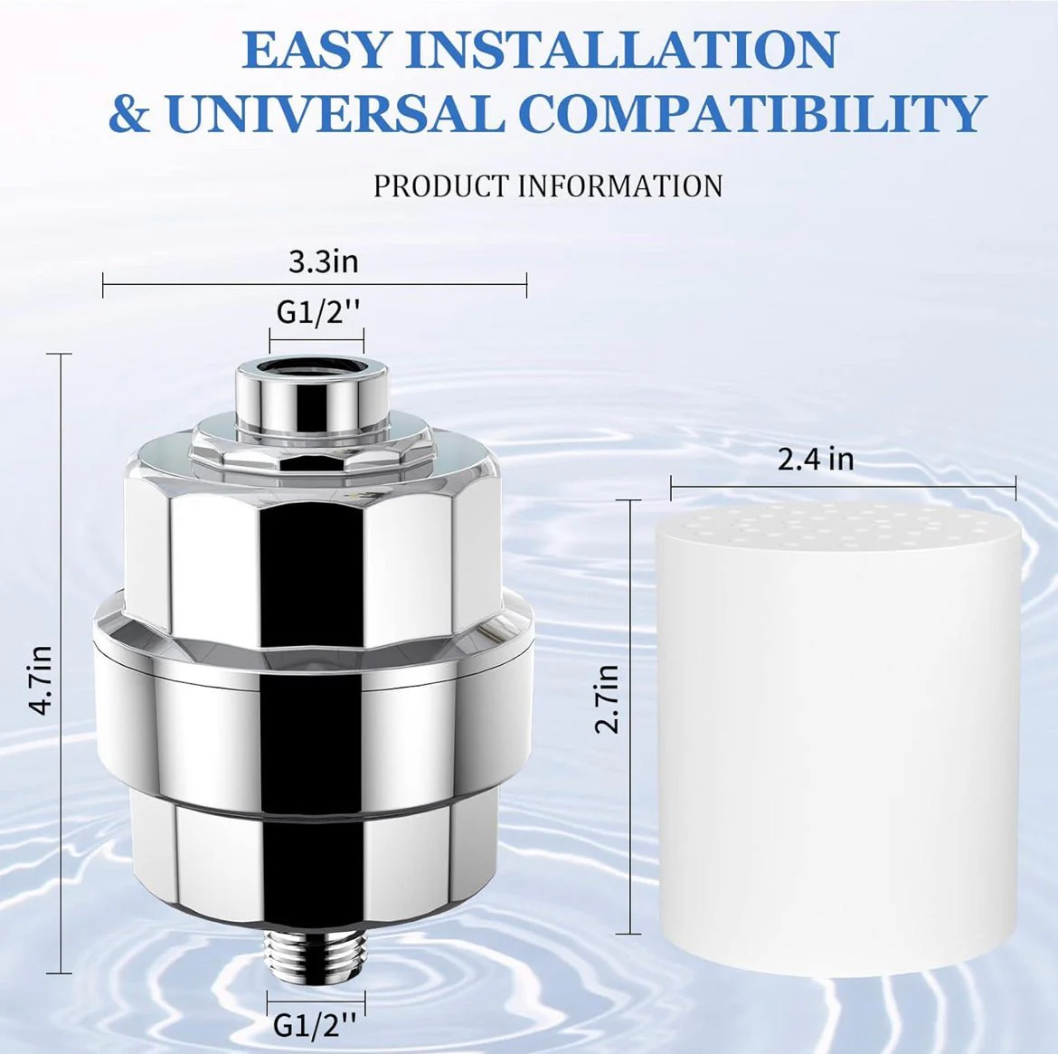 Shower Head Filter for Hard Water - Image 5