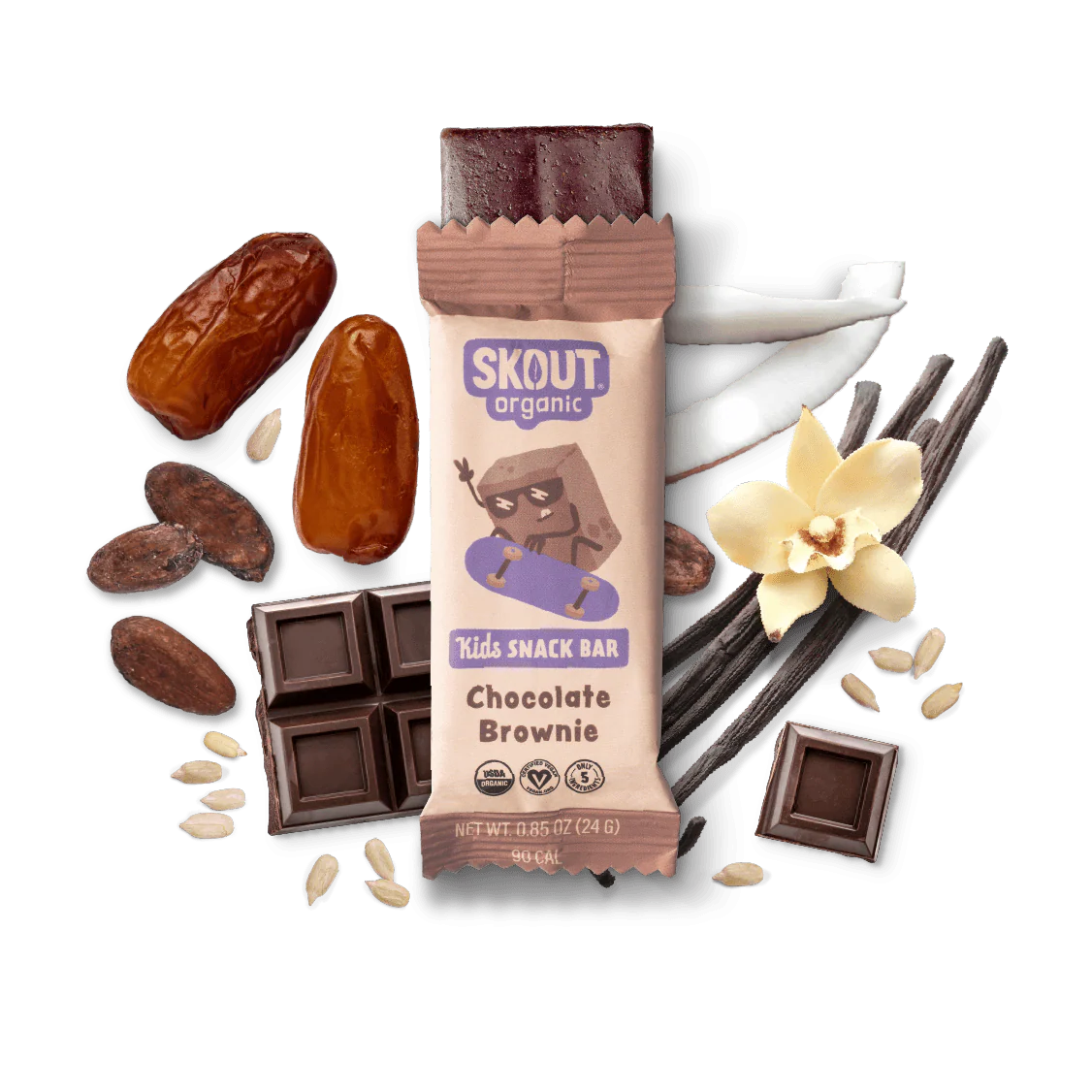 Skout Organic Chocolate Brownie Kids Bar