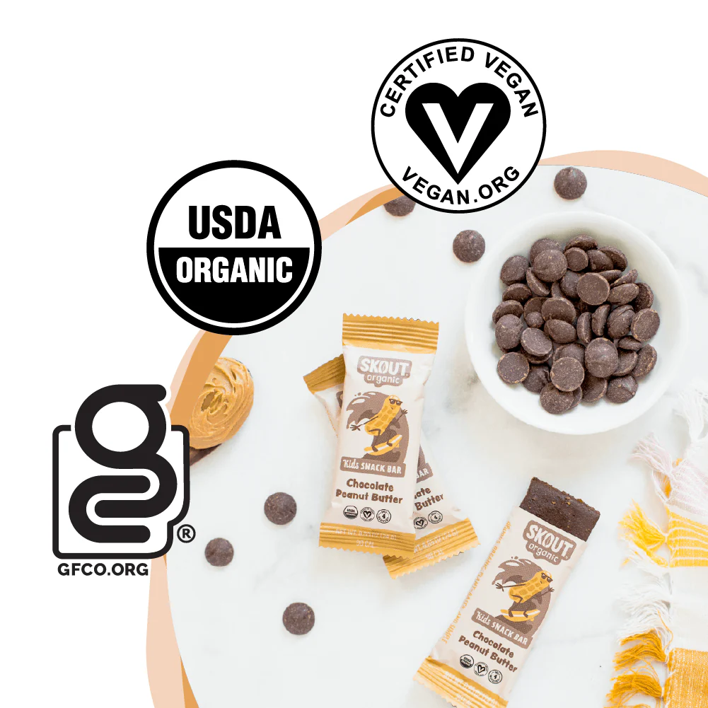 Skout Organic Chocolate Peanut Butter Kids Bar - Image 8