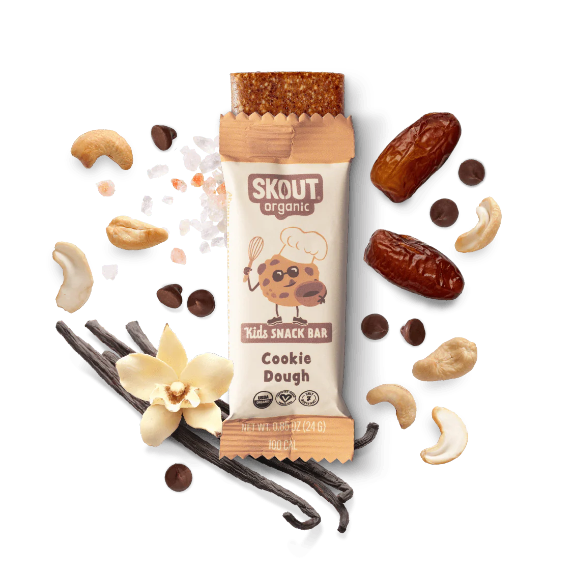 Skout Organic Cookie Dough Kids Bar