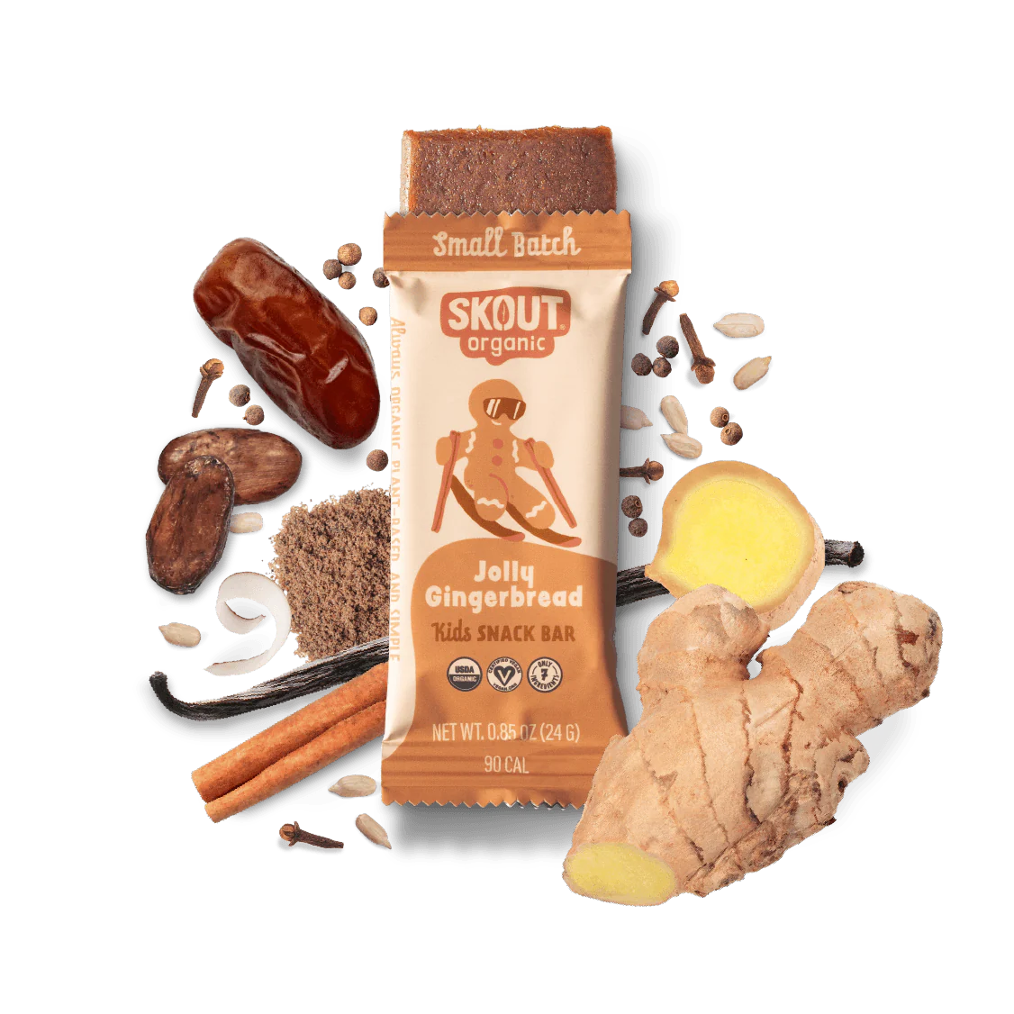 Skout Organic Jolly Gingerbread Kids Bar