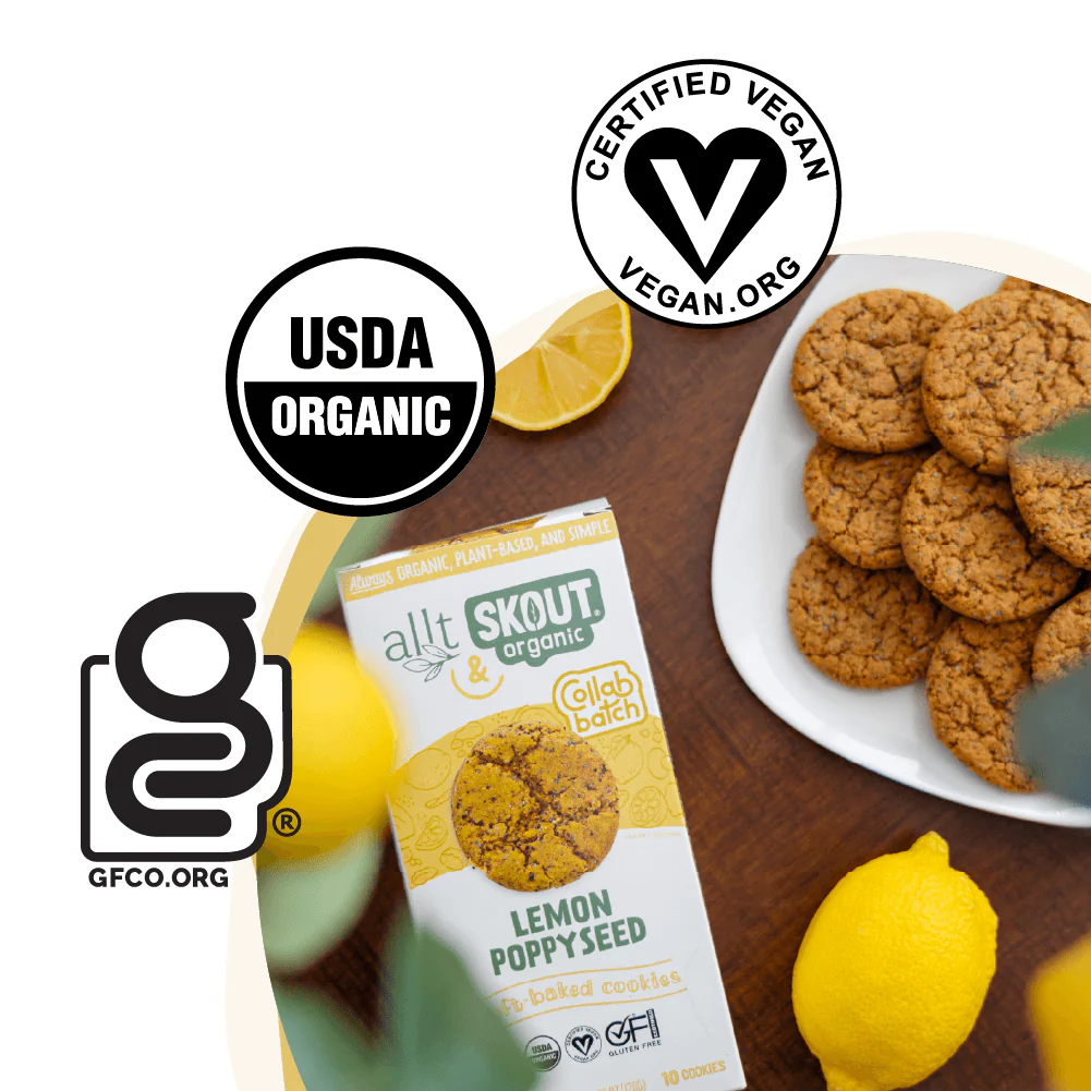 Skout Organic Lemon Poppyseed Soft Baked Cookies - Image 4
