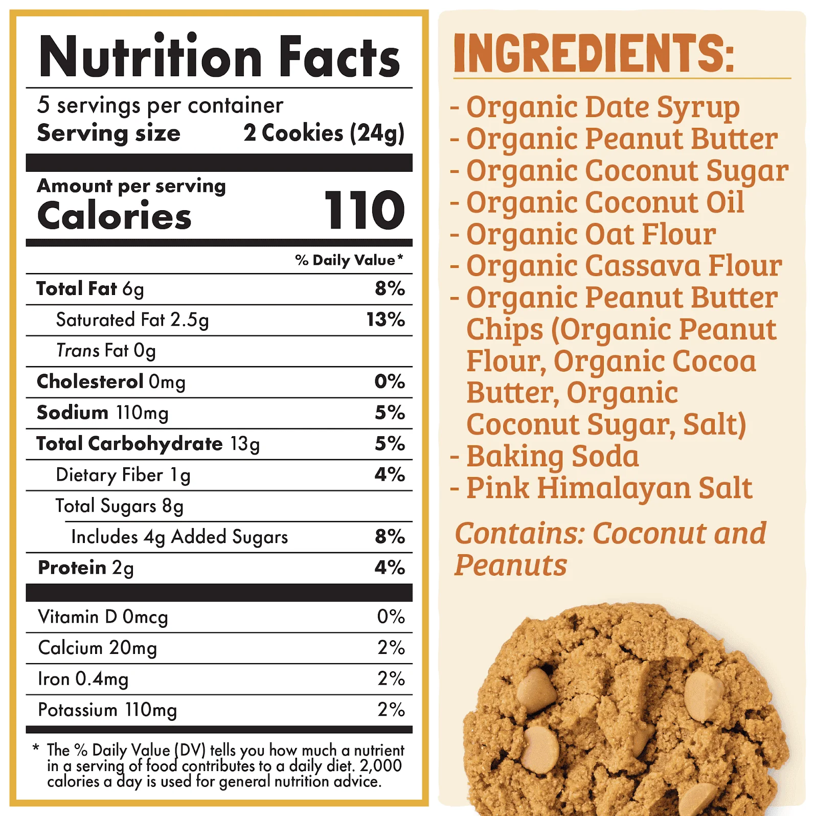 Skout Organic Peanut Butter Soft Baked Cookies - Image 3