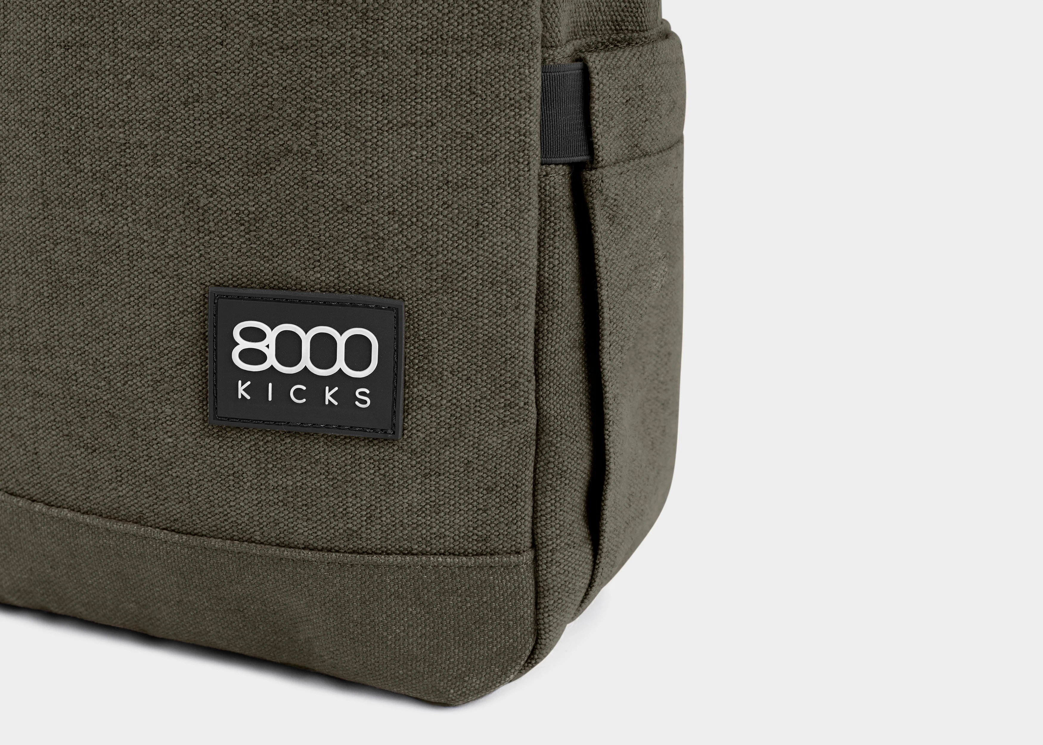Small Hemp Backpack in Dark Green - Image 4