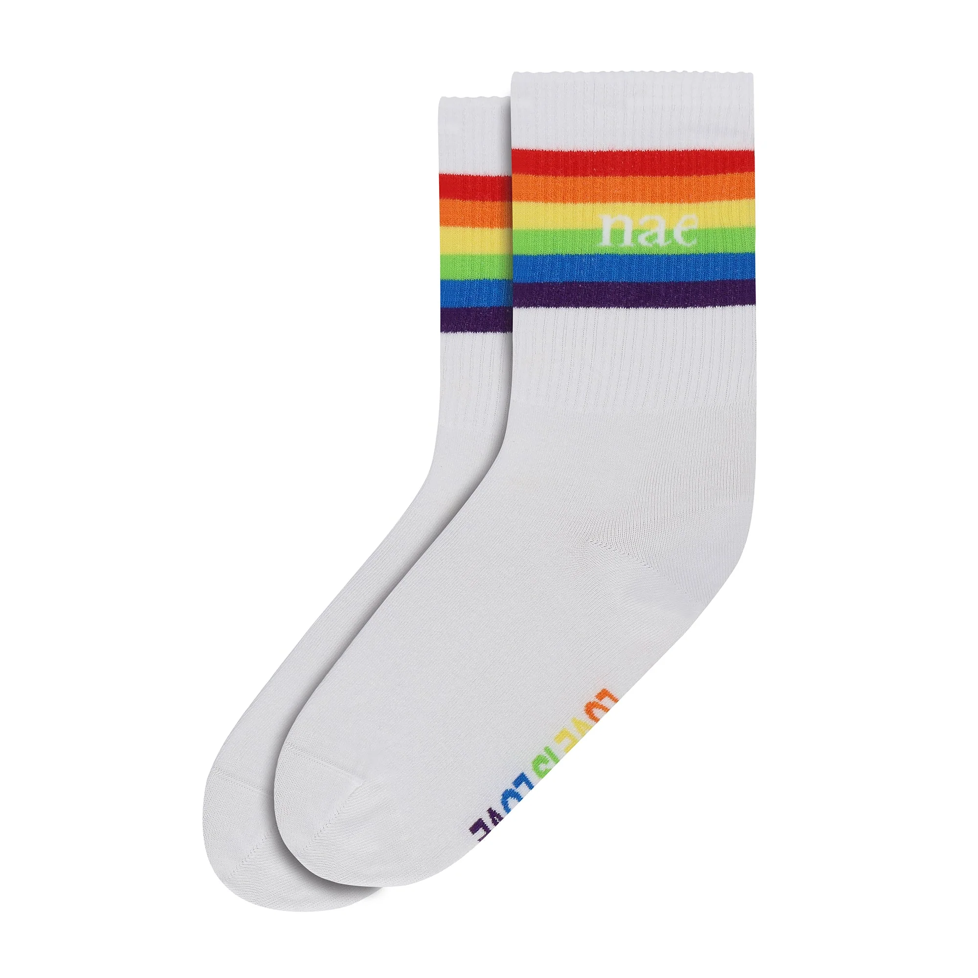 Love is Love Pride Sock White - Image 2