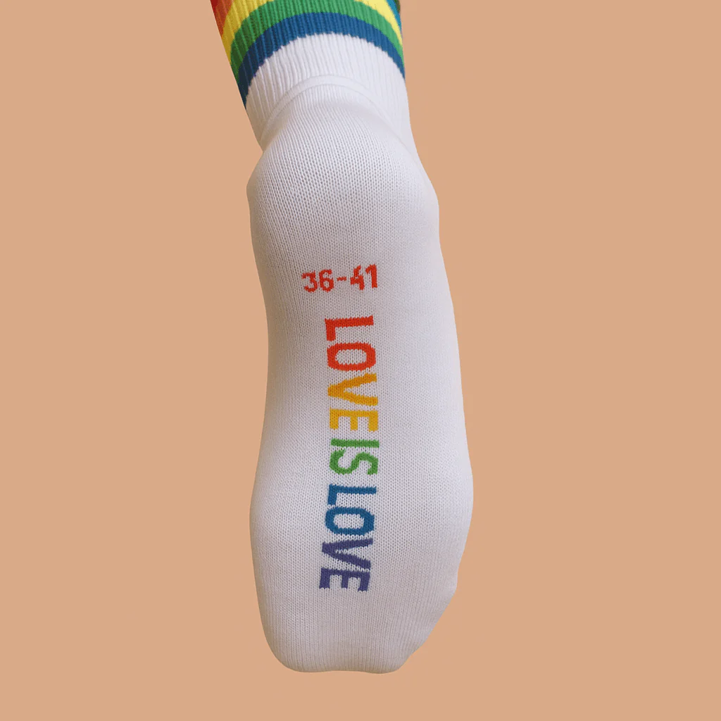 Love is Love Pride Sock White - Image 3