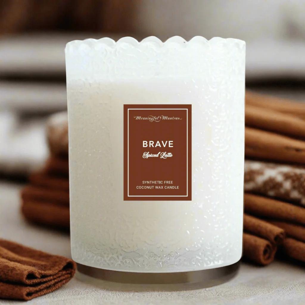 Spiced Latte Natural Candle 8oz Kaia Collection - Image 3