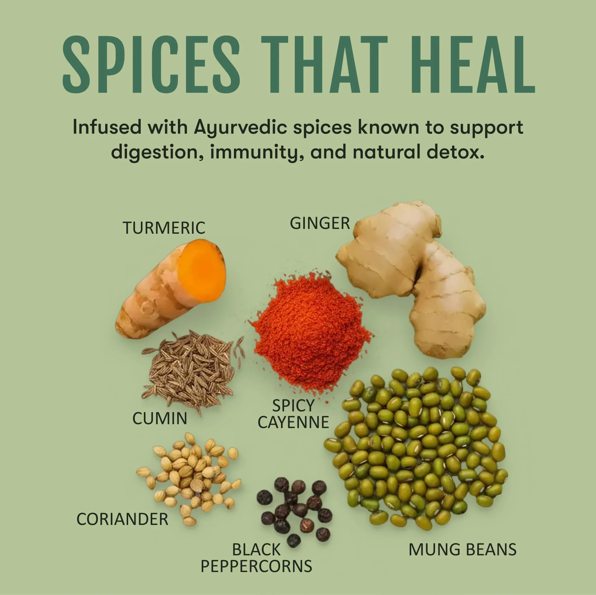 Bold Cayenne Pepper, Turmeric Mung Broth | 18g Plant-Protein | 9 Cups | $1.88/Cup - Image 4