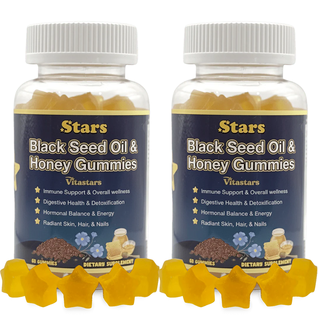 Stars Black Seed Oil & Honey Gummies + Vitamin C Biotin Apple Cider Vinegar Turmeric & BeetRoot - Image 7
