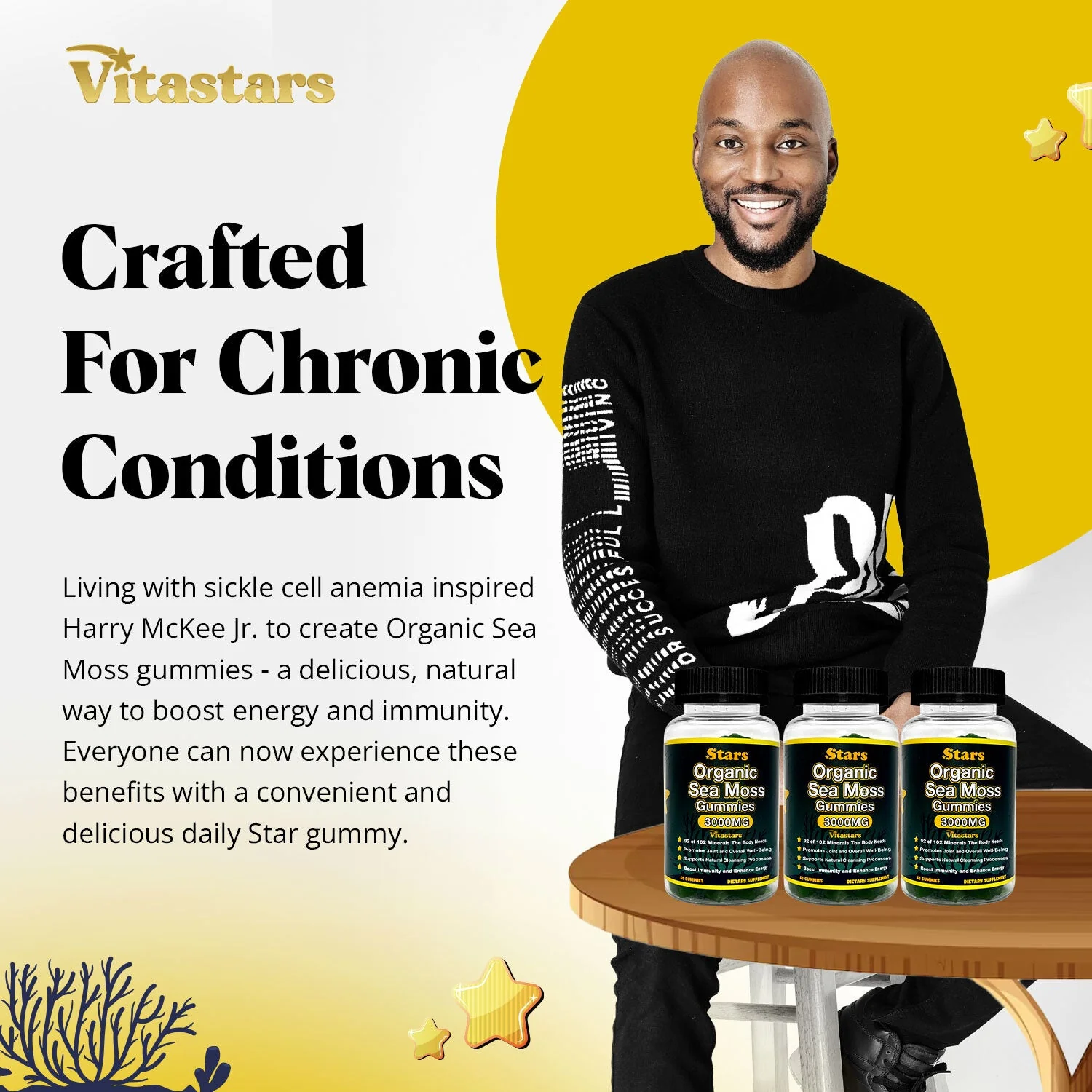 Stars Organic Sea Moss Gummies + Bladderwrack Burdock Root & Apple Cider Vinegar - Image 5
