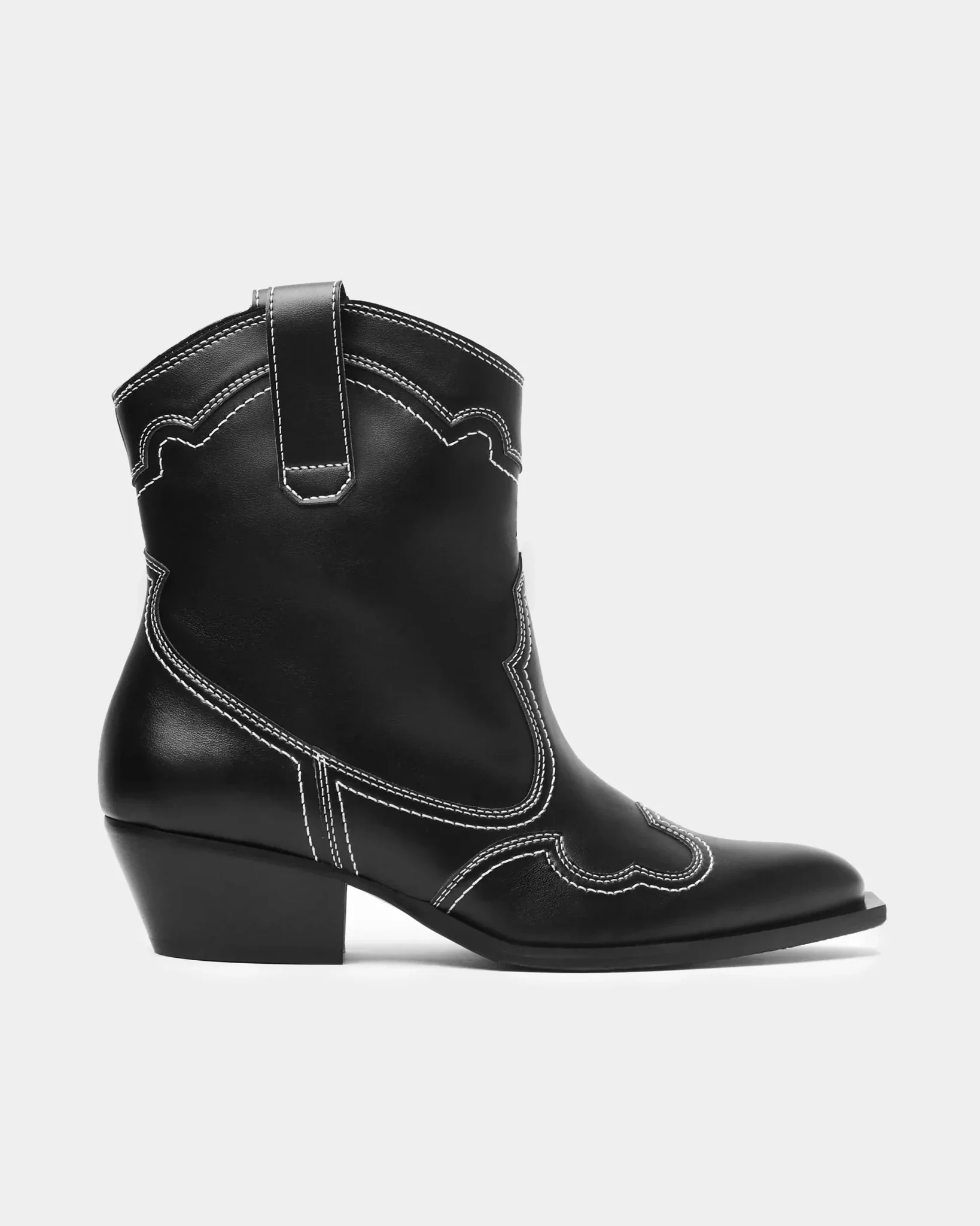 Stitchy cowboy boots black - Image 6