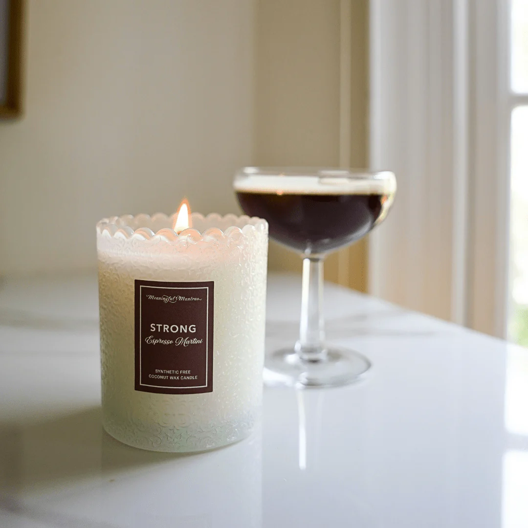 Strong Espresso Martini Natural Candle 8oz Kaia Collection - Image 3