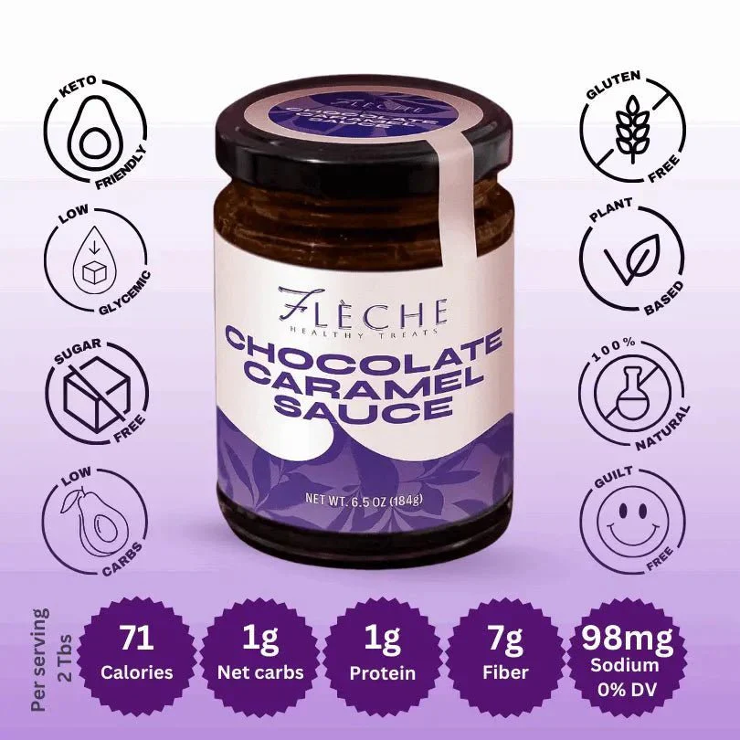 Sugar Free Chocolate Caramel Sauce | Flèche Healthy Treats - Image 3
